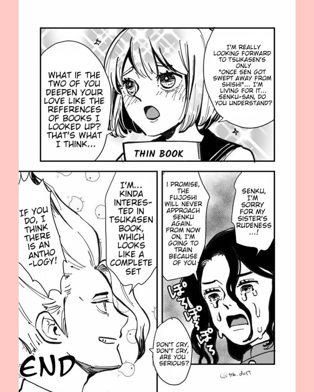 [Totokomachi] TsukaSen log 2 - (Dr.STONE)
