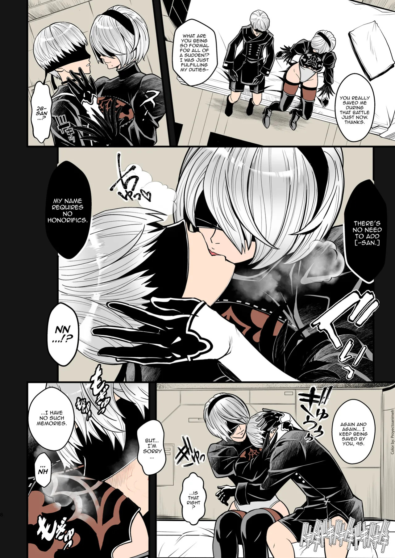 Onna Senshinokyuusoku Female Warrior Rest (Nier_ Automata) [English] Colorized