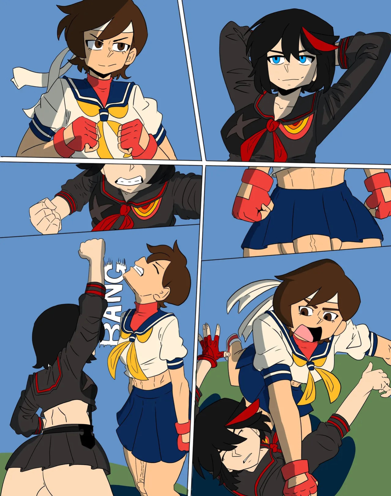(Darkblakin96884) Sakura Vs Ryuko: The Winner Takes All