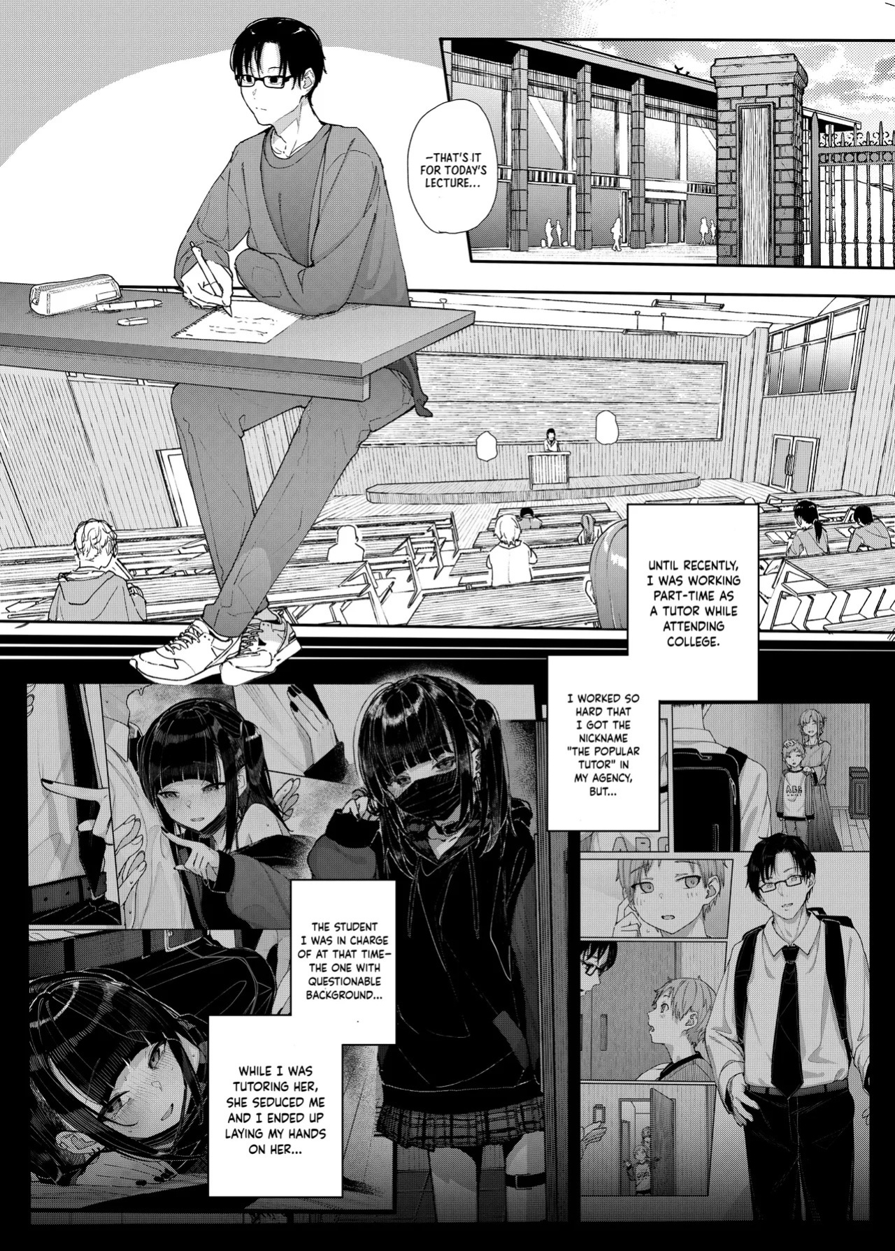 [Karamomo Tart (Kindatsu)] Majime na dake ga Torie no Boku ga Hametsu Ganbou no Seito ni Seiheki o Guchagucha ni Yugama sareta Hanashi 2 ~Dakara Boku wa Katei Kyoushi o Yameta 2~ Part 1 [Digital] [English] [Pinandhita論理型]
