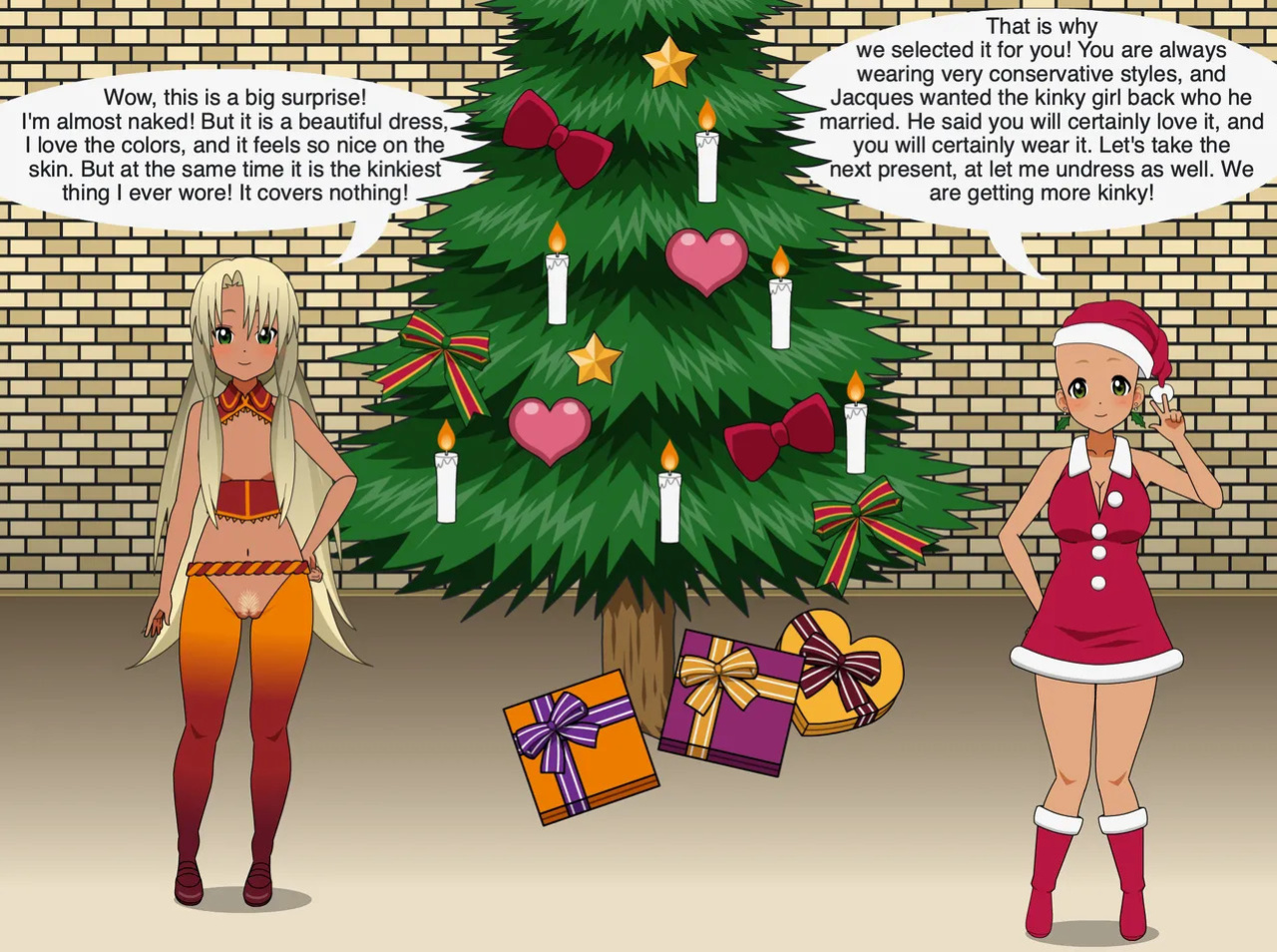 Christmas Girl celebrates Christmas - Merry Christmas 1