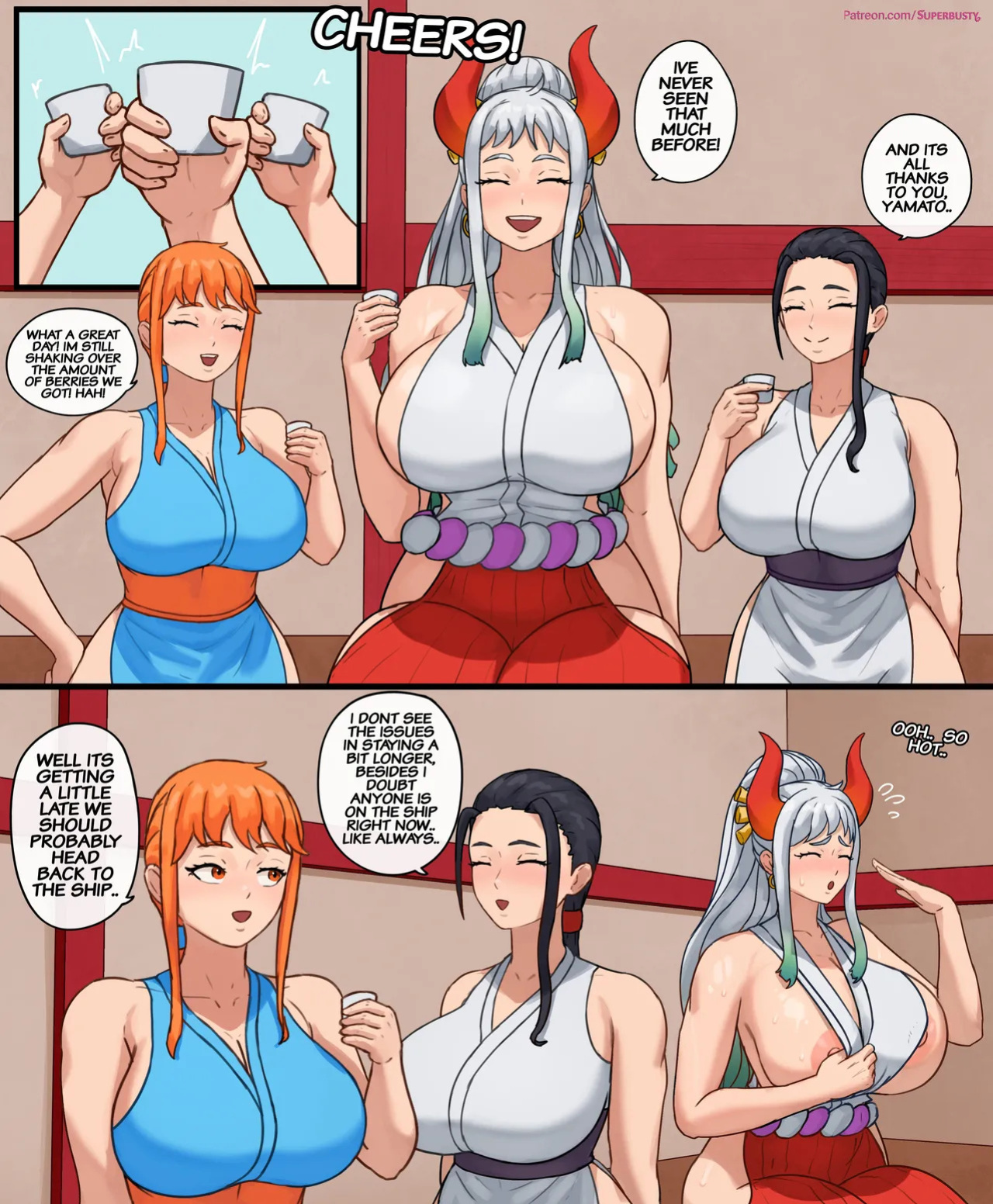 Yamatos all nighter at onigashima (Superbusty)