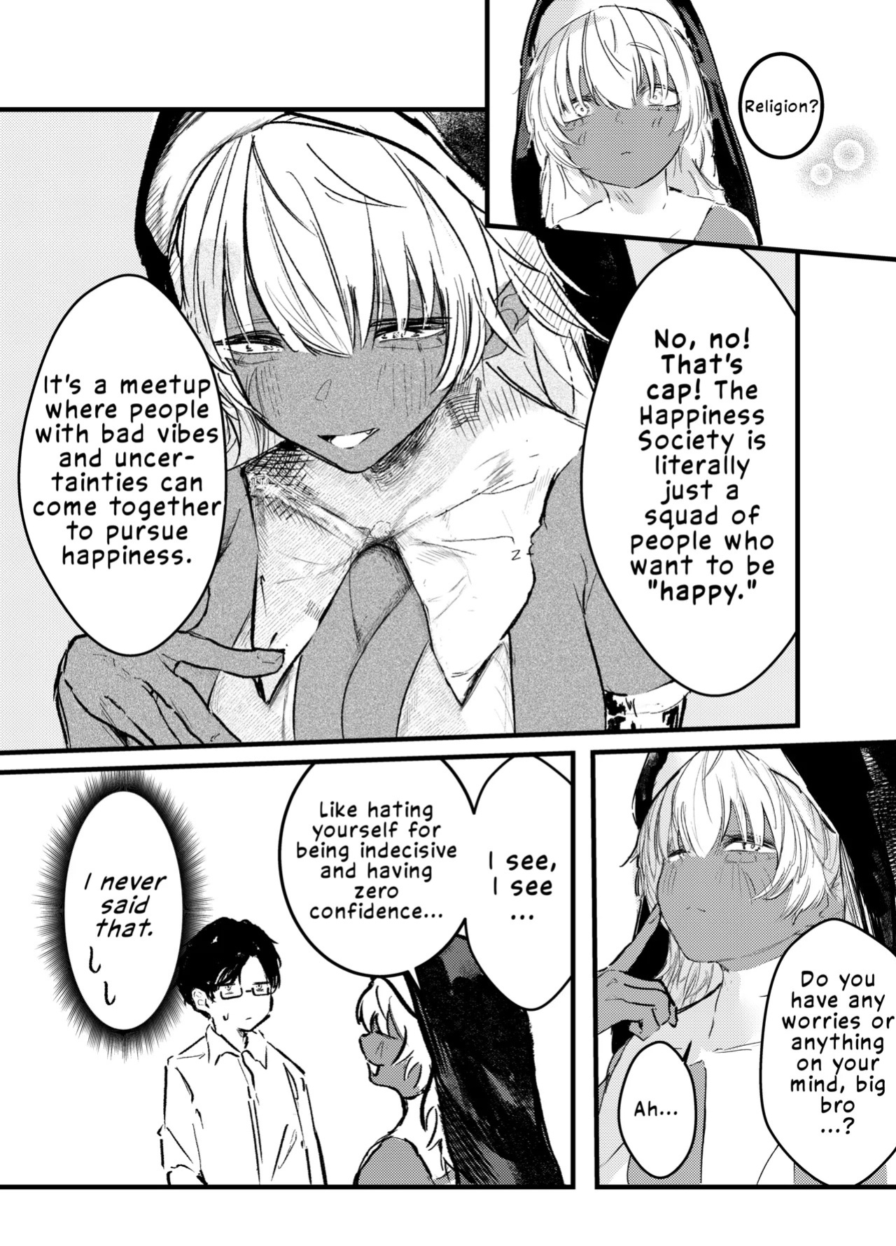 [Gakuraku (gaku)] Kasshoku Gal Sister no Wakarase Shuukyou Kanyuu | The Tanned Gal Nun's "Correction" Religious Recruitment [English] [LKK•Scans]