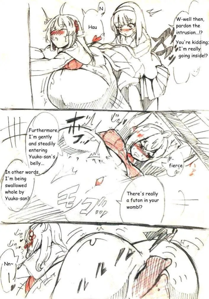 [kouka-ata5200] Yufuko made a friend lay down in the womb
