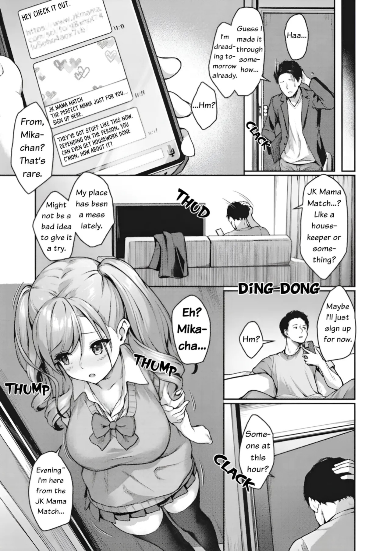 [Awayume] JK Mamakatsu no Susume! Mika no Baai | JK Mama Match Recommendations! Mika's Case (COMIC HOTMILK 2024-06) [English] [GG Scans] [Digital]