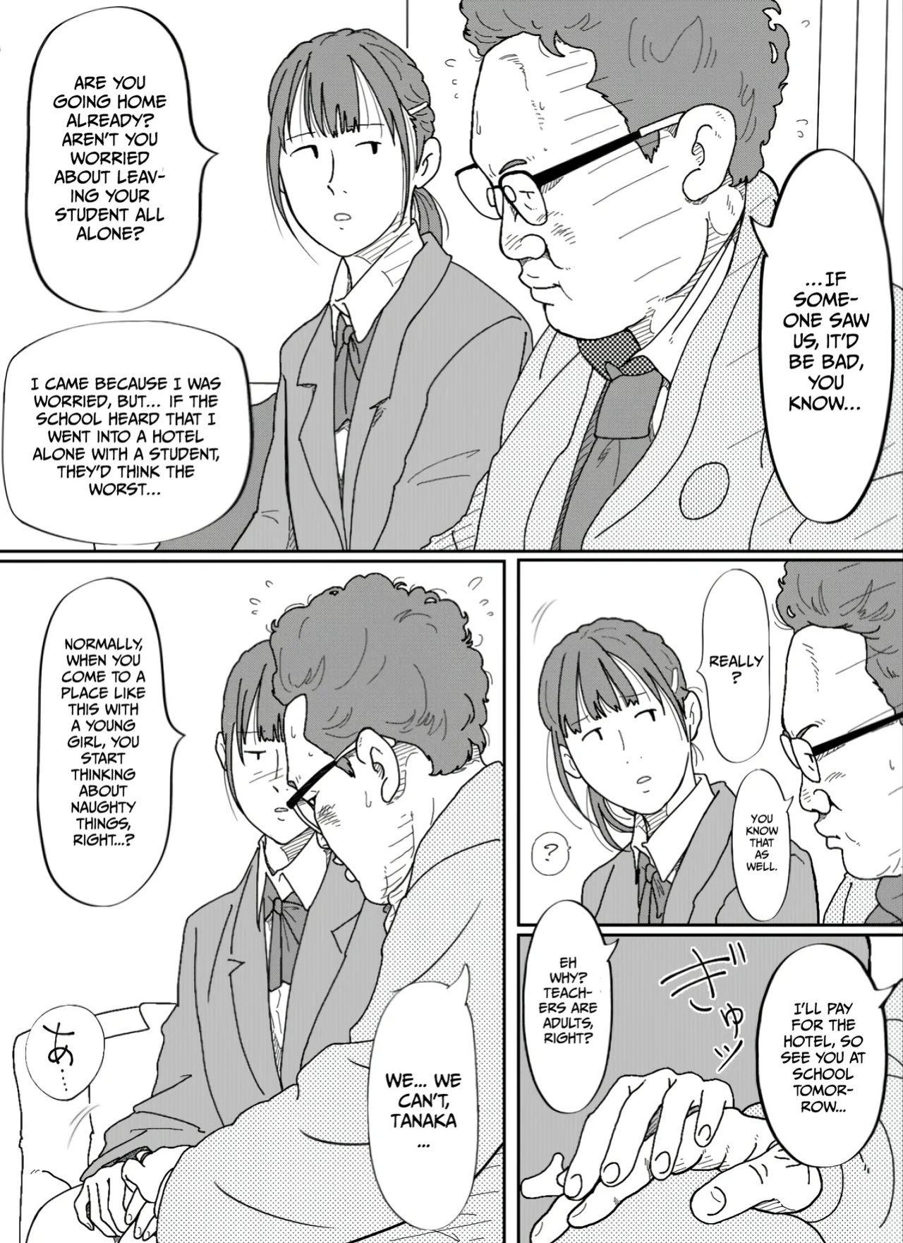 [Circle Kotatubuton] That middle-aged homeroom teacher who pretends to resist but still gives in to his teenage student’s seduction is disgusting. [English] [Gagak_Ireng] [Digital]