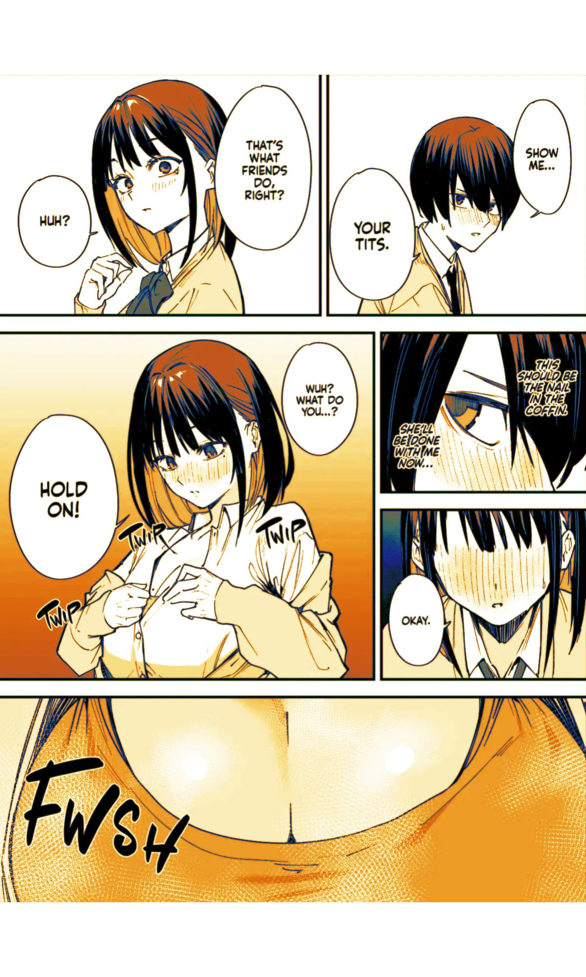 [Fuguta-ke] Kyonyuu no Tomodachi to Tsukiau made no Hanashi Maybe We'll Start Dating Someday [English] [J18] [Decensored] [Digital] [Sepia Colored]