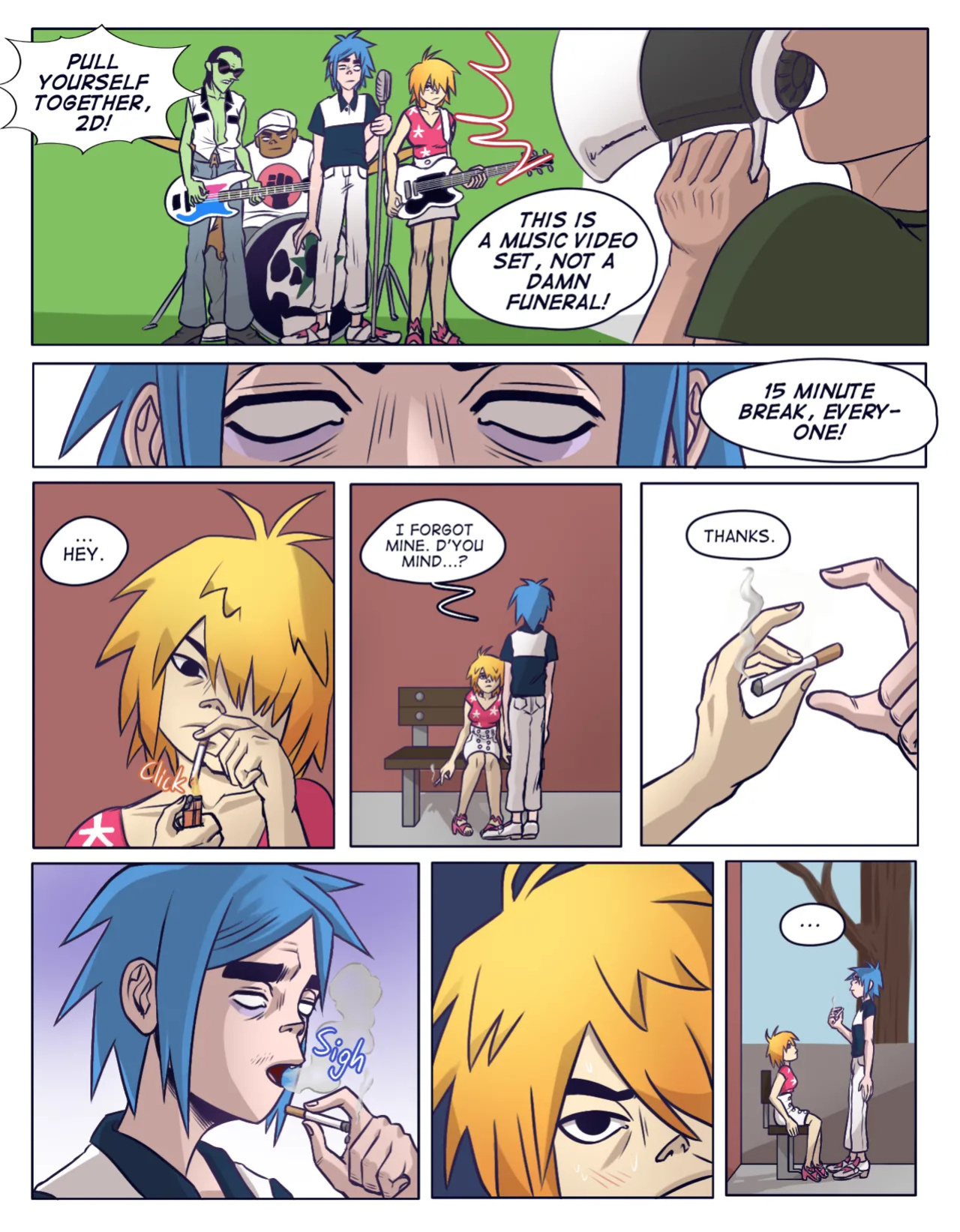 [BilberryBear] Backstage Bliss (Gorillaz 2D x Noodle)