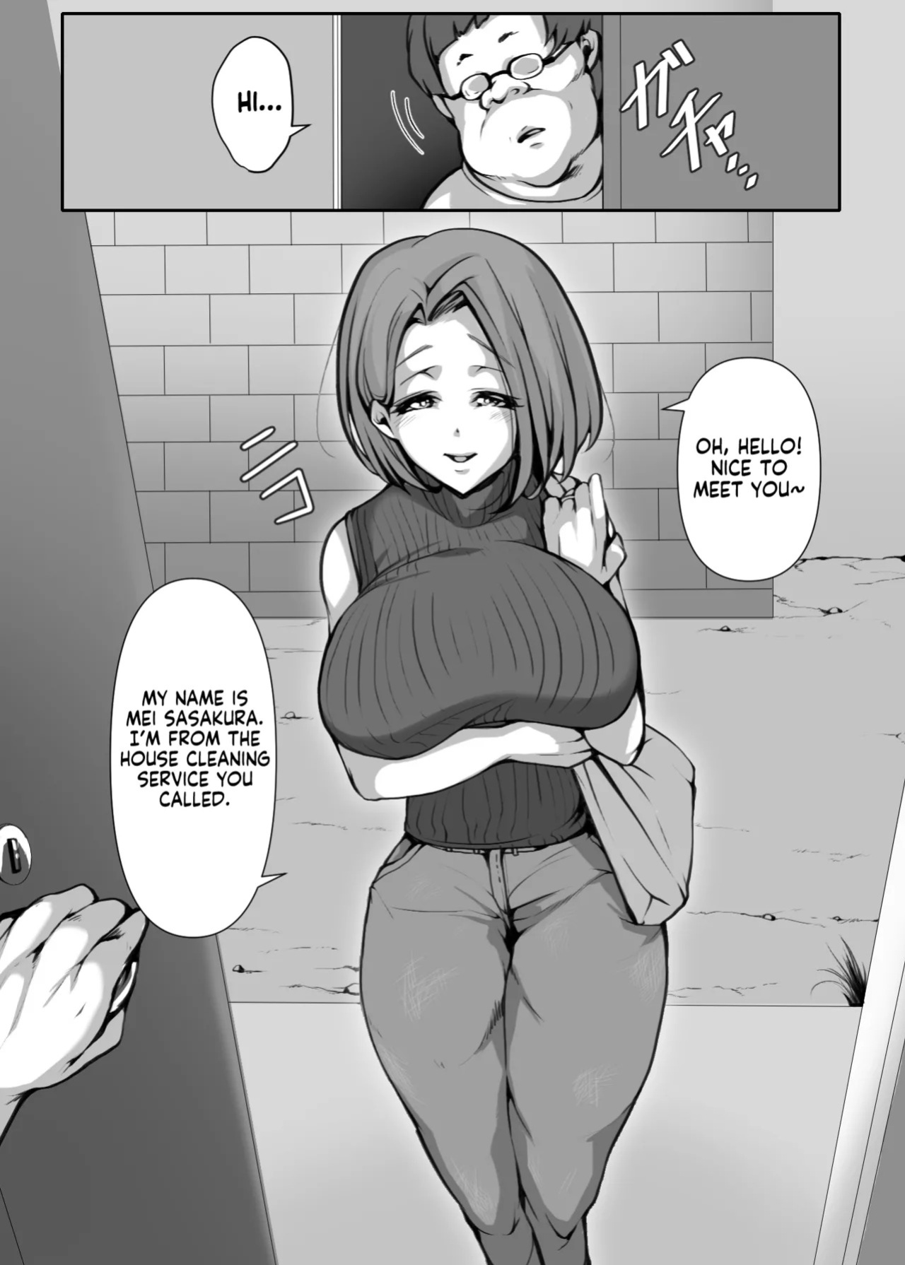 [Mitsumitsu Niku] Ohogoe wo Hiteishita Hitozuma ga Otosareru Hanashi | The Married Woman Who Denied Her Crazy Moans Was Defeated [English] [KM_42]