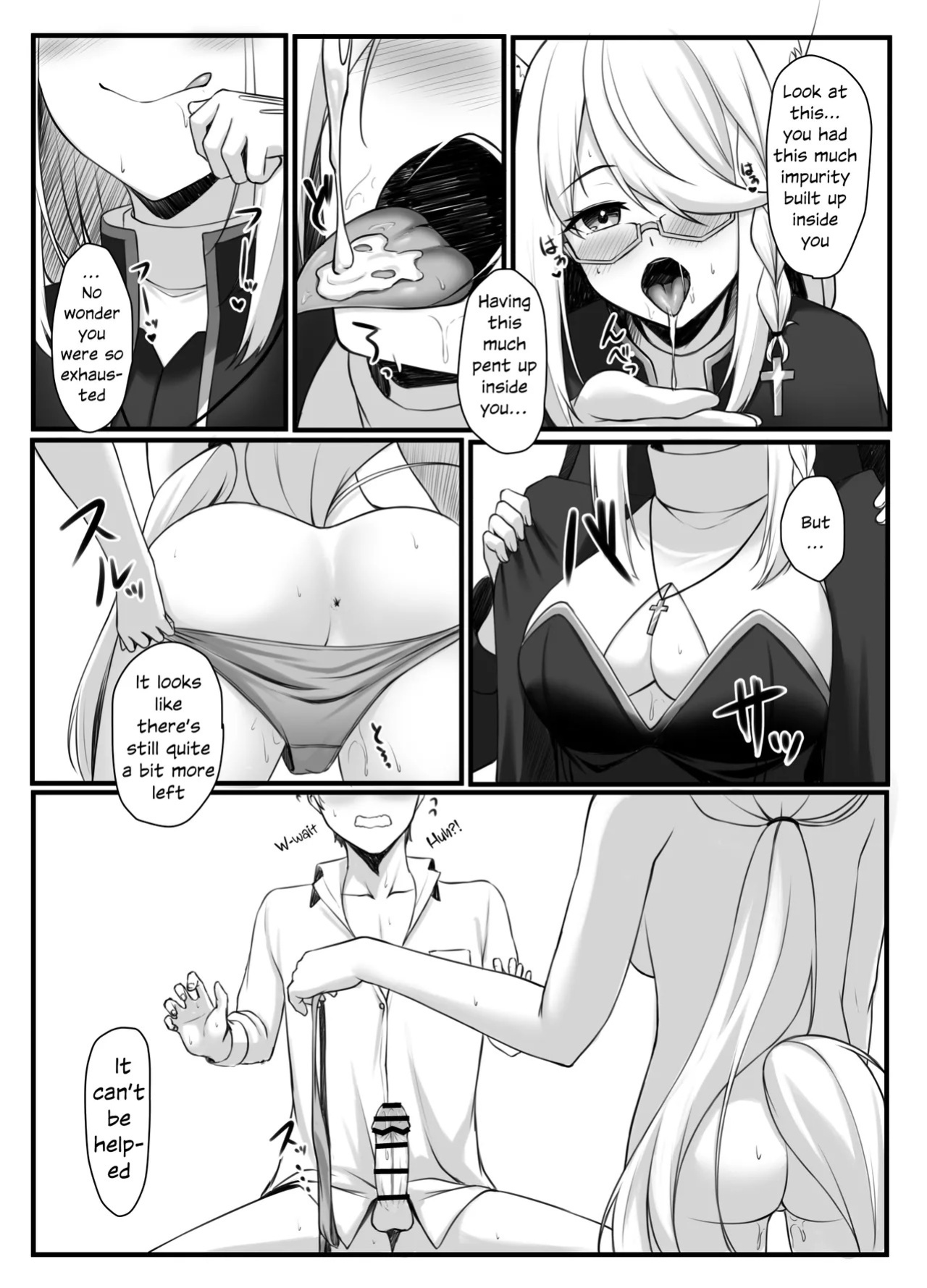 [Shirase Yui] Shinpu FBK-chan to Ecchi Suru Manga | Secret Affairs with a Priest (Shirakami Fubuki) [English] [White Witch]