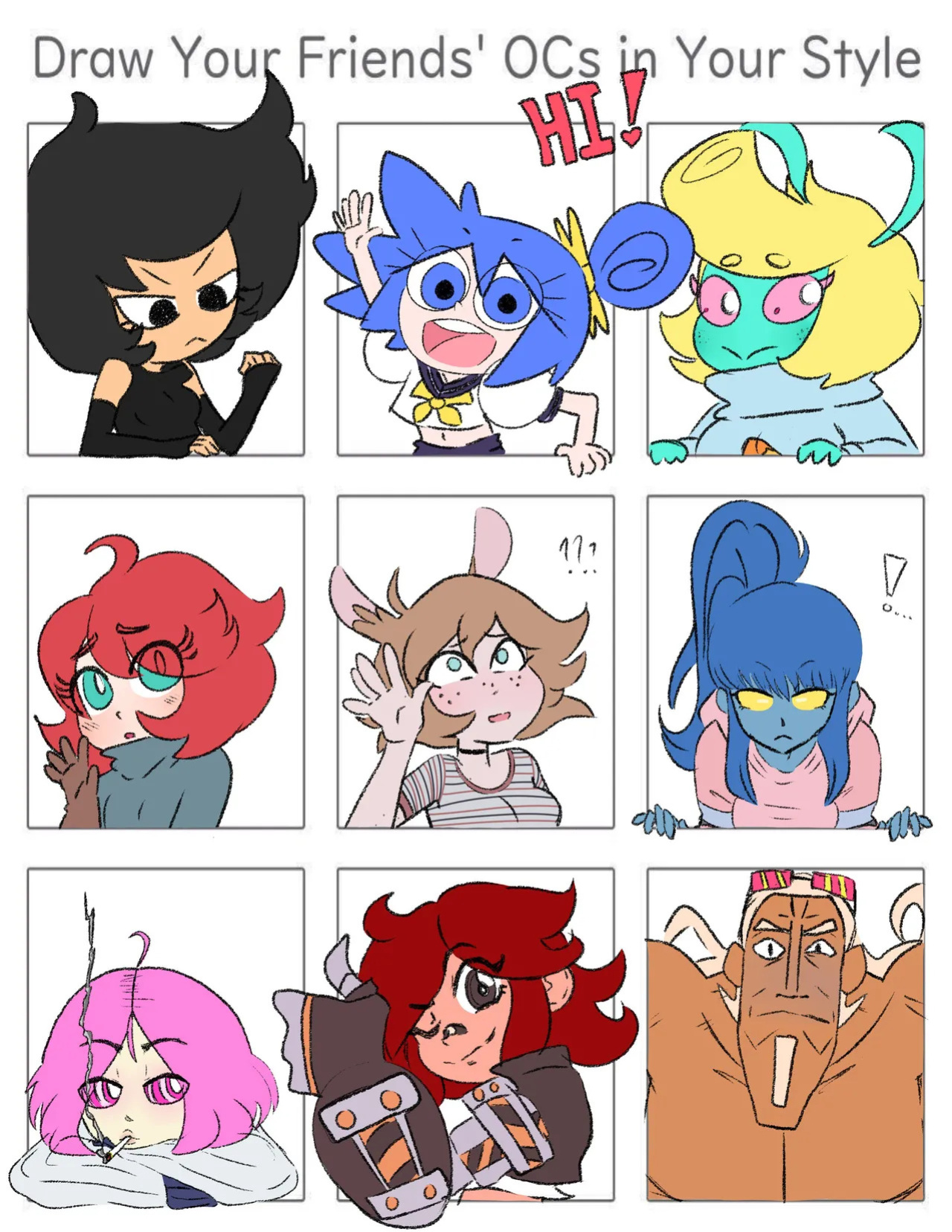 [various] Pandy & friends (OCs by Geistbox)