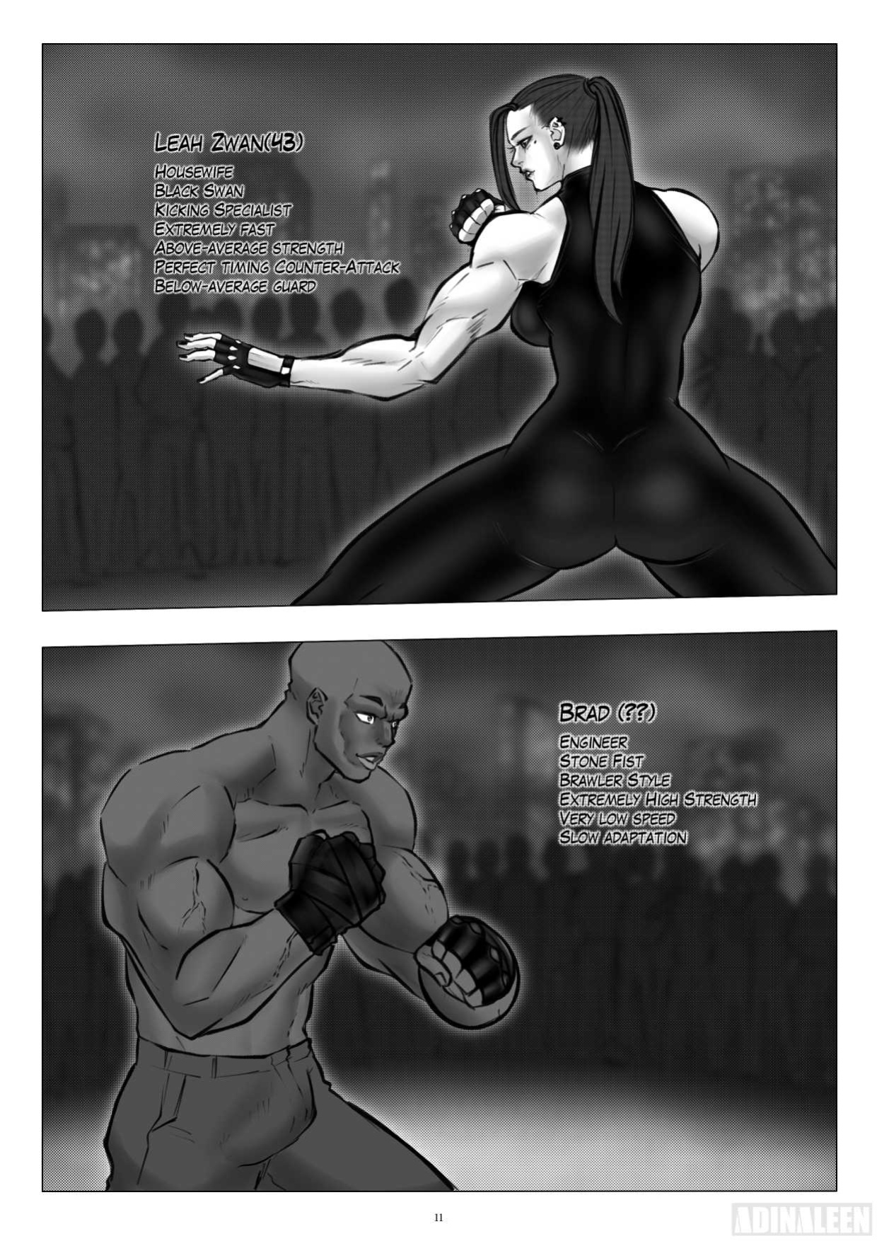 [Adinaleen] A Beautiful Housewife Who Sneaks Out in the Middle of the Night to Join An Illegal Underground Fight Club [ongoing]