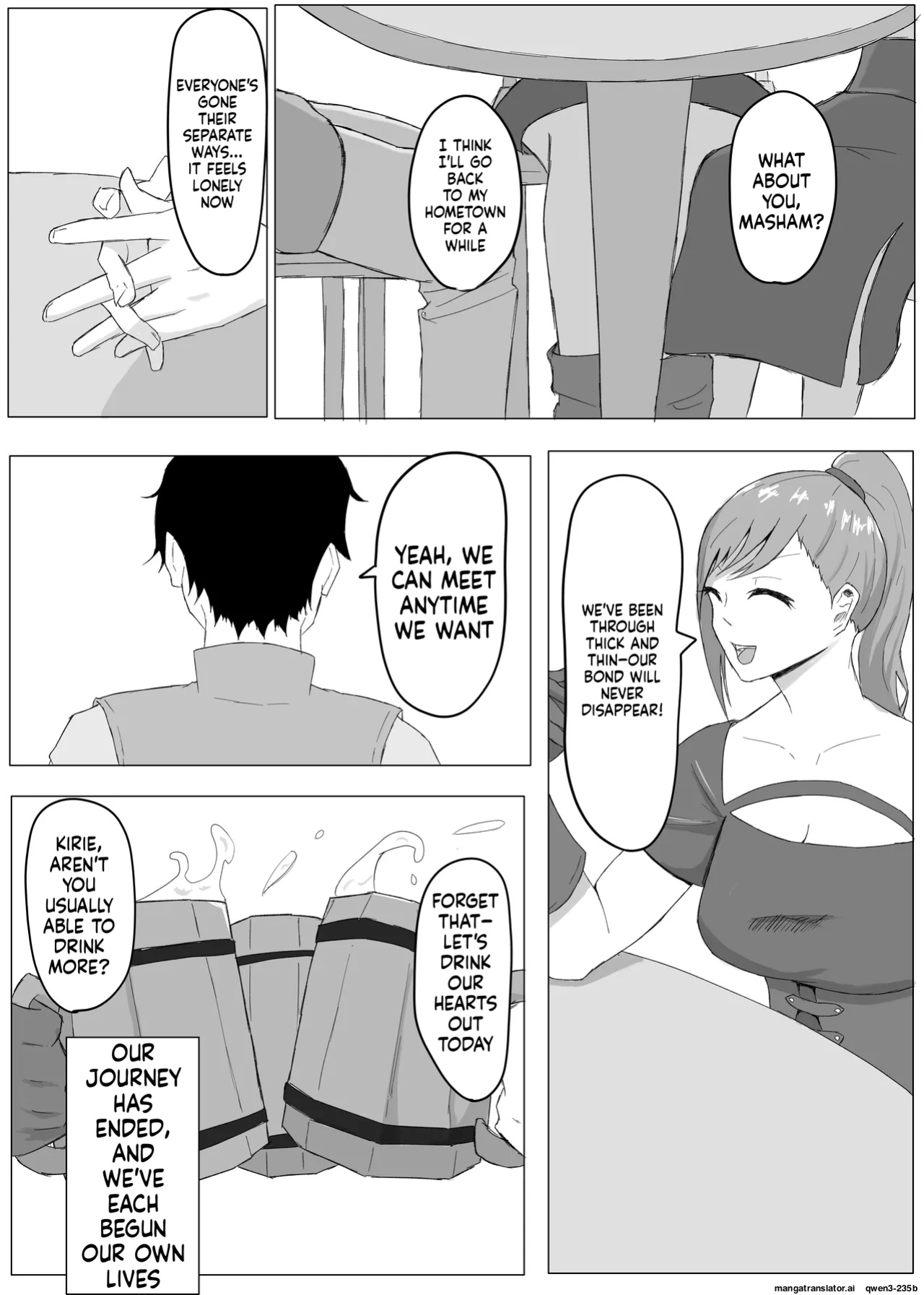 Hero's party ntr after beating the demon lord