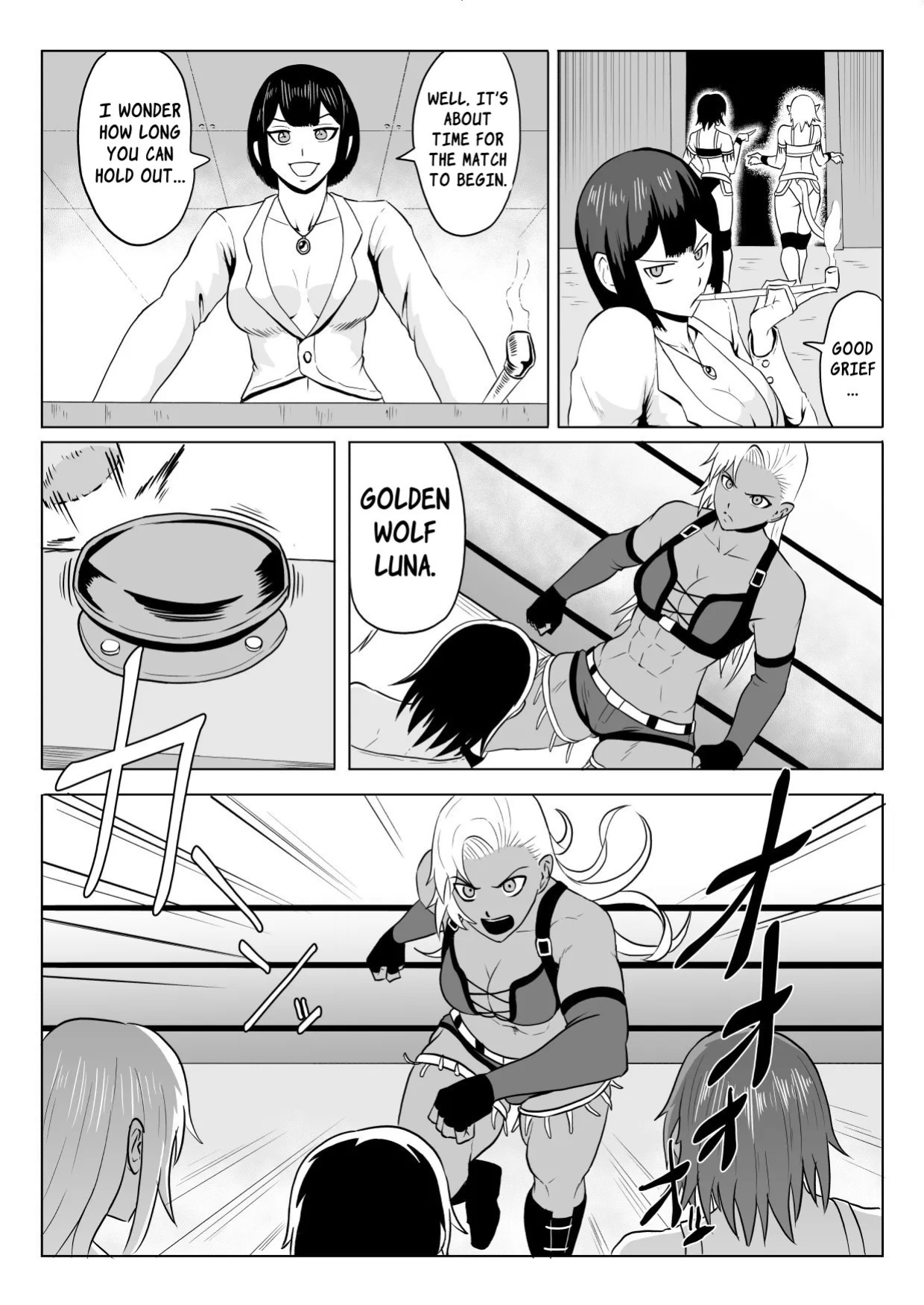 [Haru Tanuki-ya] Golden Wolf Luna Kutsujoku ProWres 1 | Golden Wolf Luna: Humiliating Pro Wresting 1 [English] [ApricotJam]
