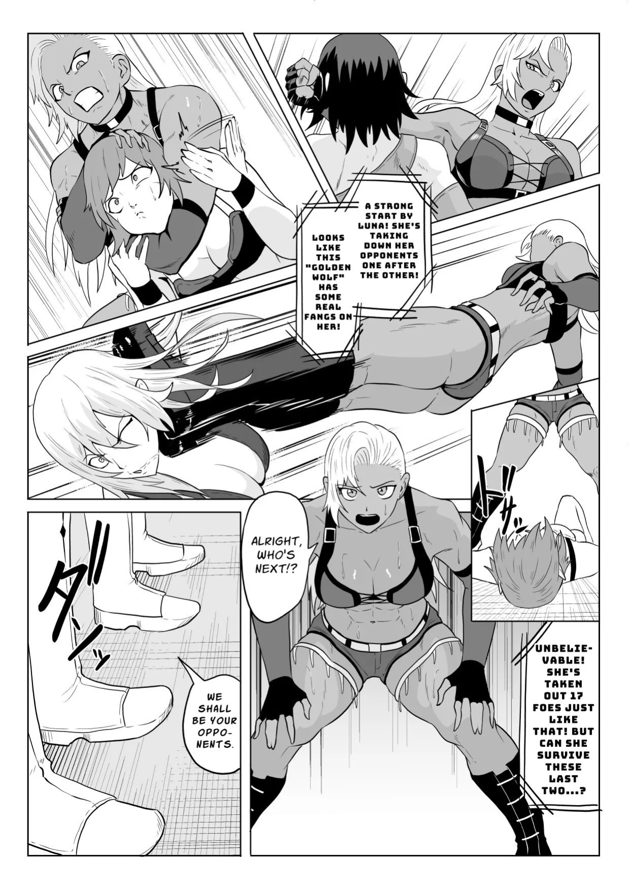 [Haru Tanuki-ya] Golden Wolf Luna Kutsujoku ProWres 1 | Golden Wolf Luna: Humiliating Pro Wresting 1 [English] [ApricotJam]