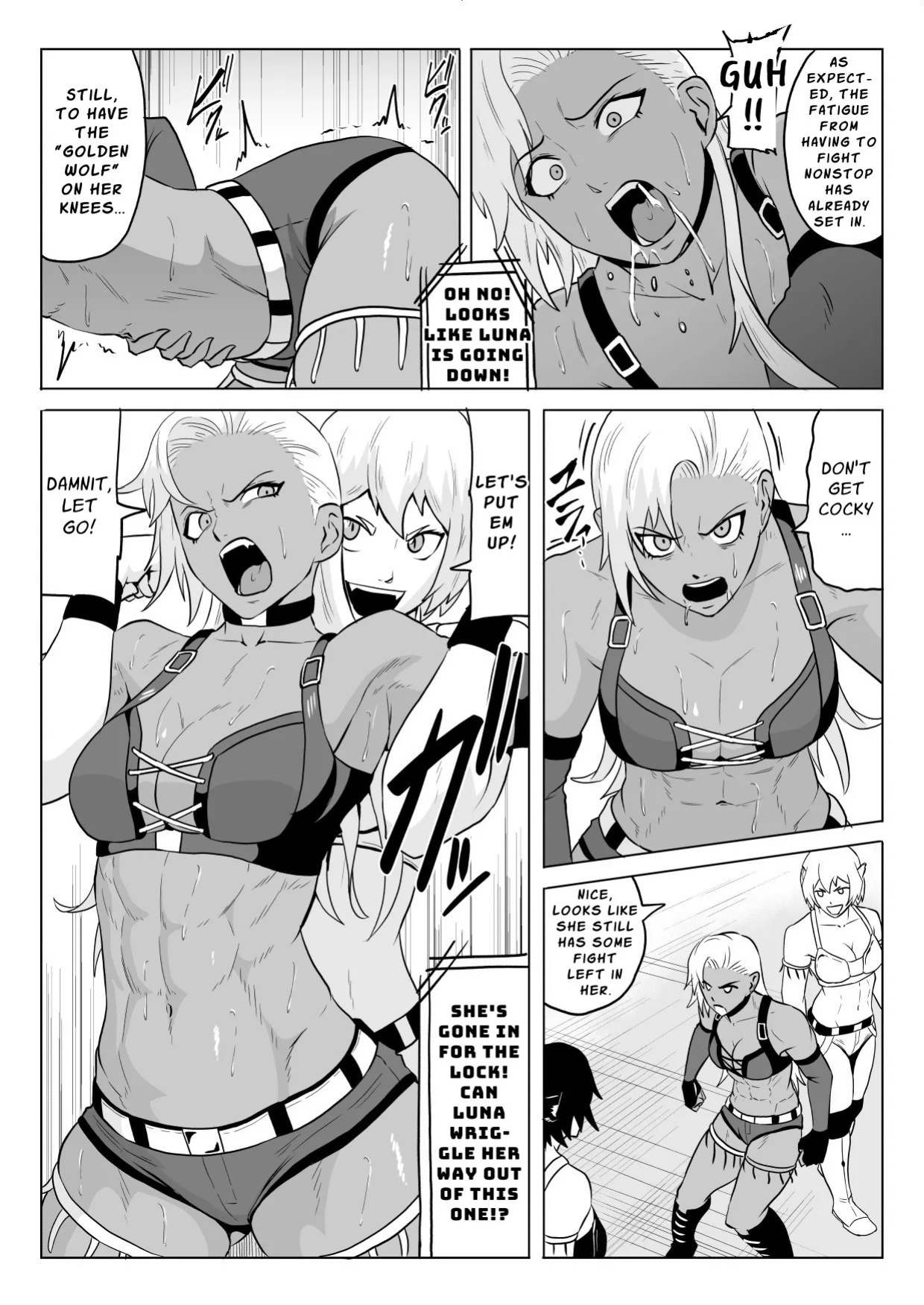 [Haru Tanuki-ya] Golden Wolf Luna Kutsujoku ProWres 1 | Golden Wolf Luna: Humiliating Pro Wresting 1 [English] [ApricotJam]