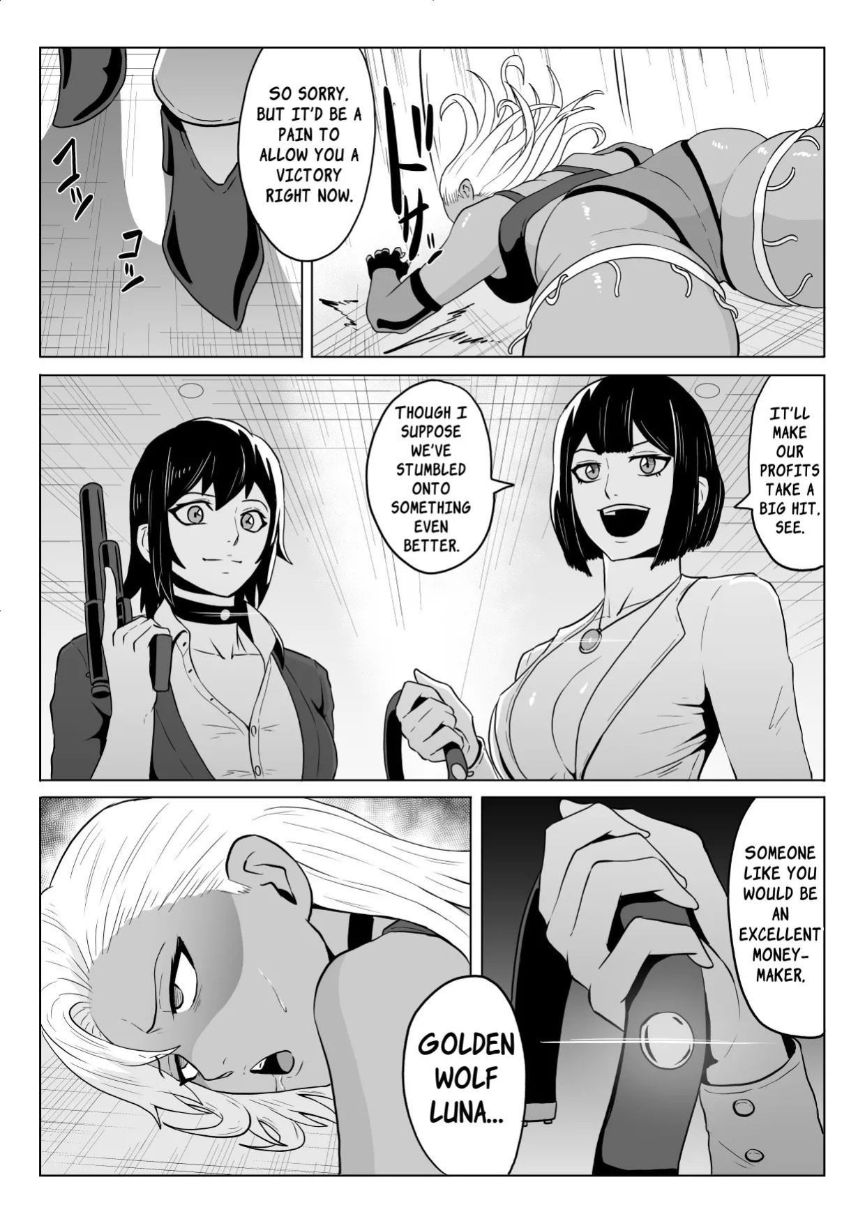 [Haru Tanuki-ya] Golden Wolf Luna Kutsujoku ProWres 1 | Golden Wolf Luna: Humiliating Pro Wresting 1 [English] [ApricotJam]
