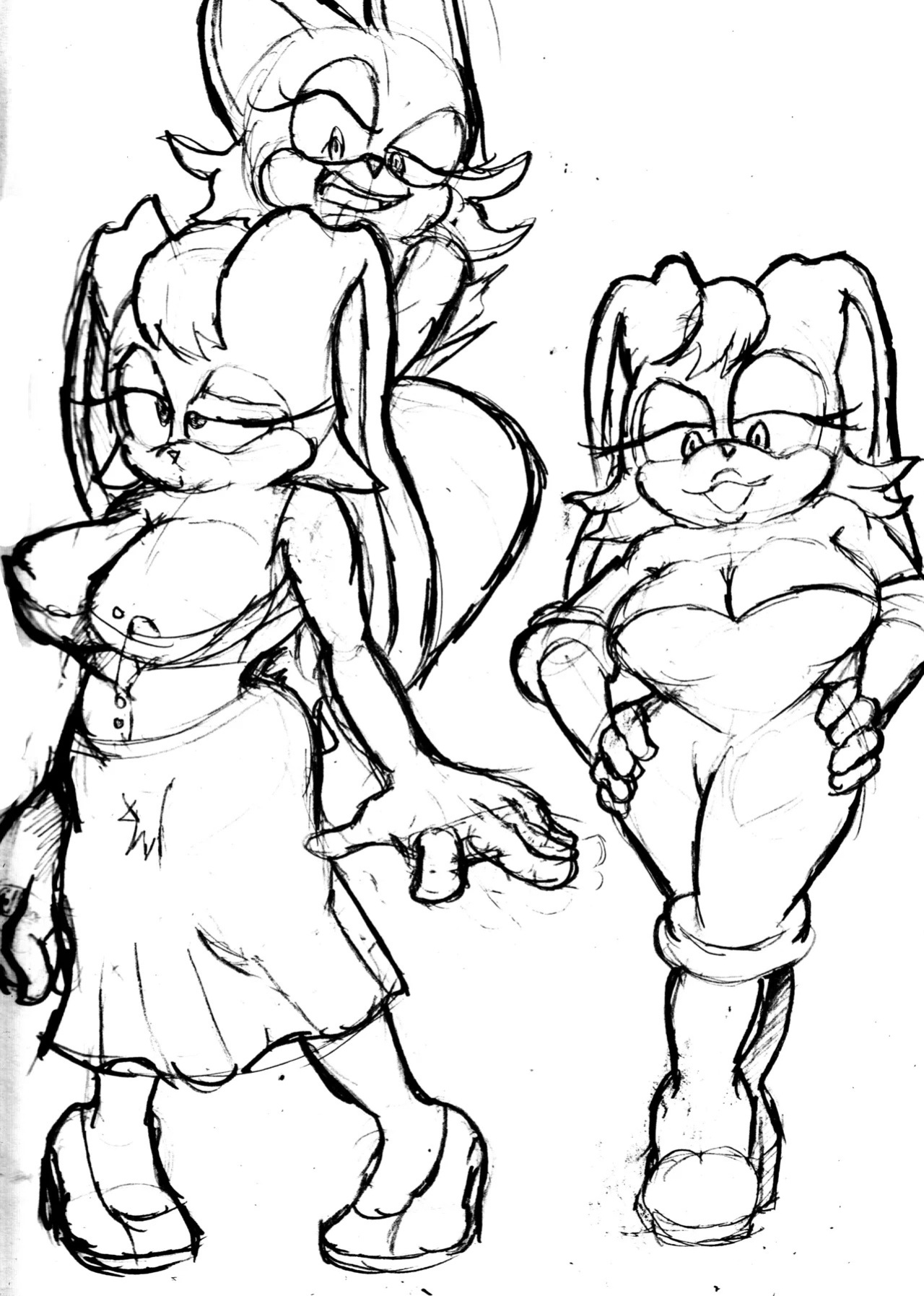[DanHabikitiki] Rouge the Ghostly Bat Thief Doodles