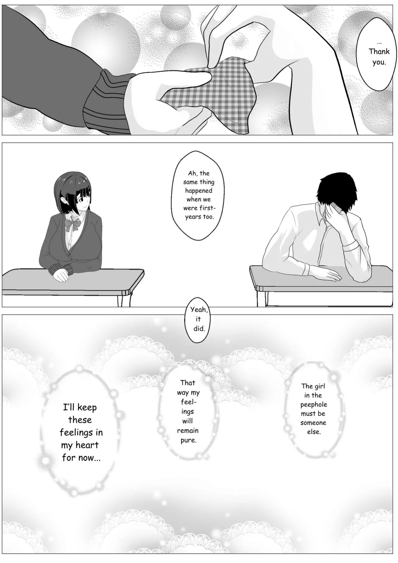 [Kemusi no Bansan Kai] Nozoki Ana ni Iru Suki na Ko [English] [MTL]