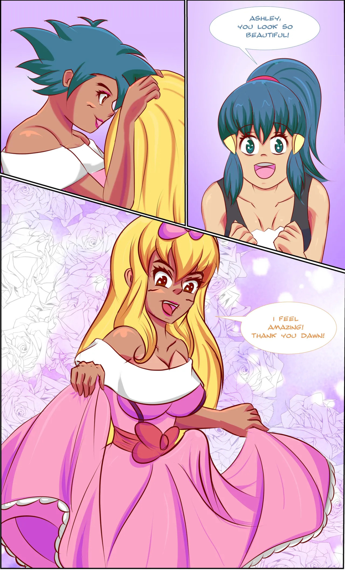 [Flechitas] Ashley and Dawn's Sexy Dress-up (Pokemon)