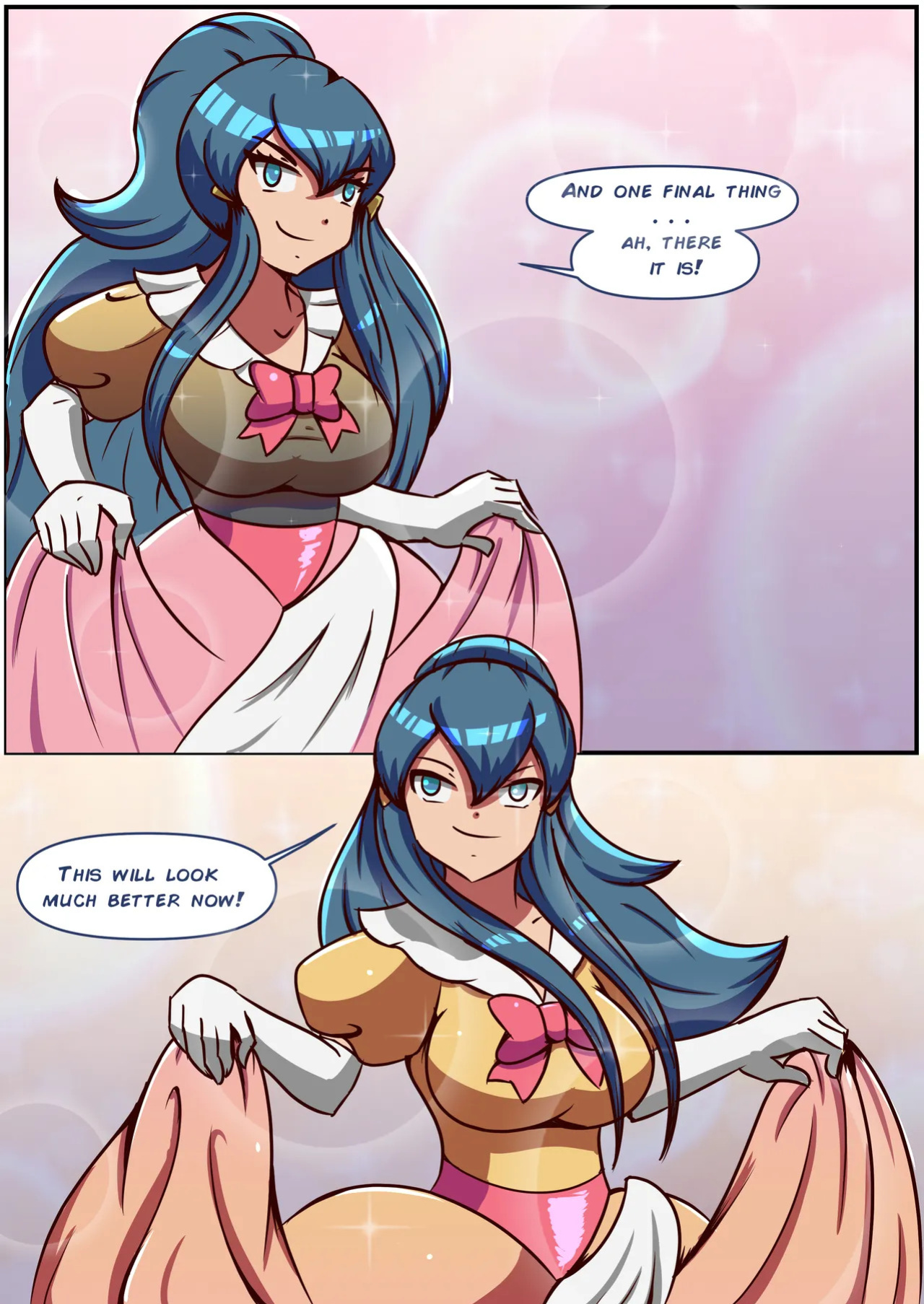 [Flechitas] Ashley and Dawn's Sexy Dress-up (Pokemon)