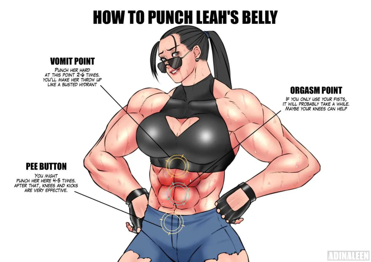 [Adinaleen] Leah and Lauryn belly punchtest