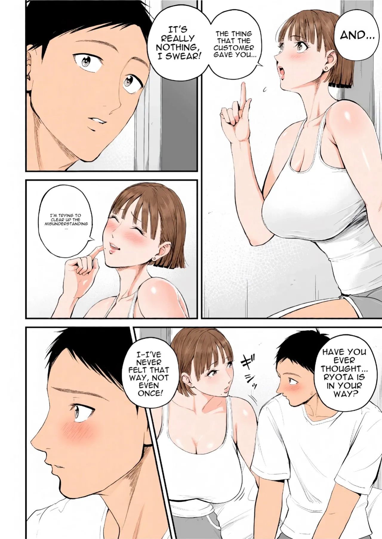[Shiono Kou] Mother-Son Affair I really love my mom we're having sex today [English] [Colorized]
