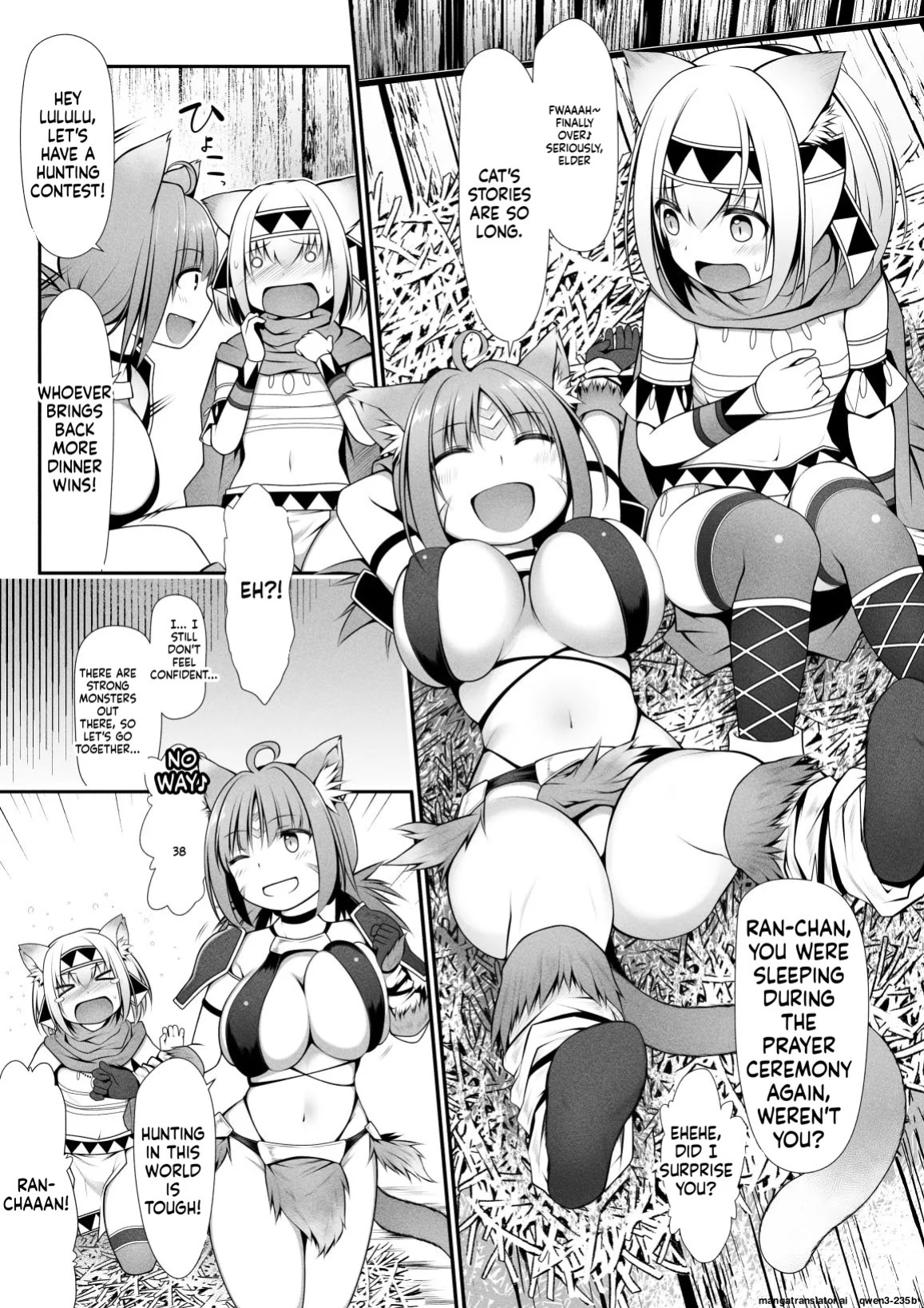[Black Cocoon (Kuromayu)] Neko Karyuudo-chan wa Boukensha ni Akogareru (SCANMTL)