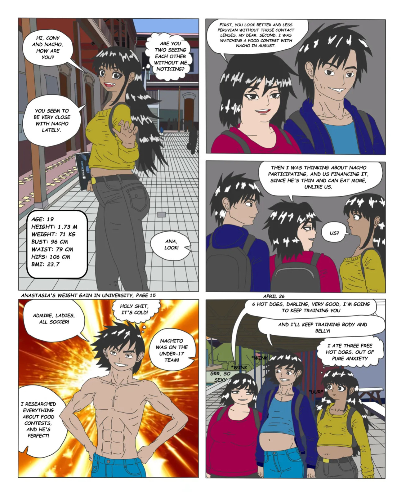 ANASTASIA WEIGHT GAIN IN UNIVERSITY