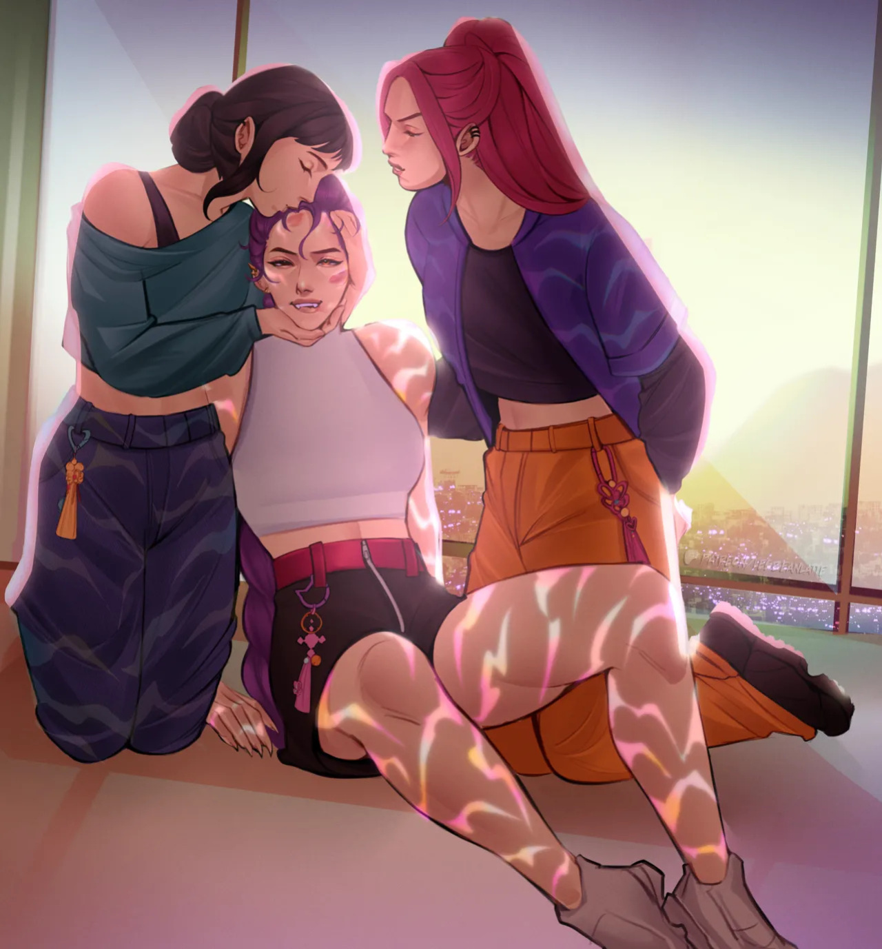 [Lesbeanlatte] Polytrix: Demon Heat go Boom (KPop Demon Hunters)