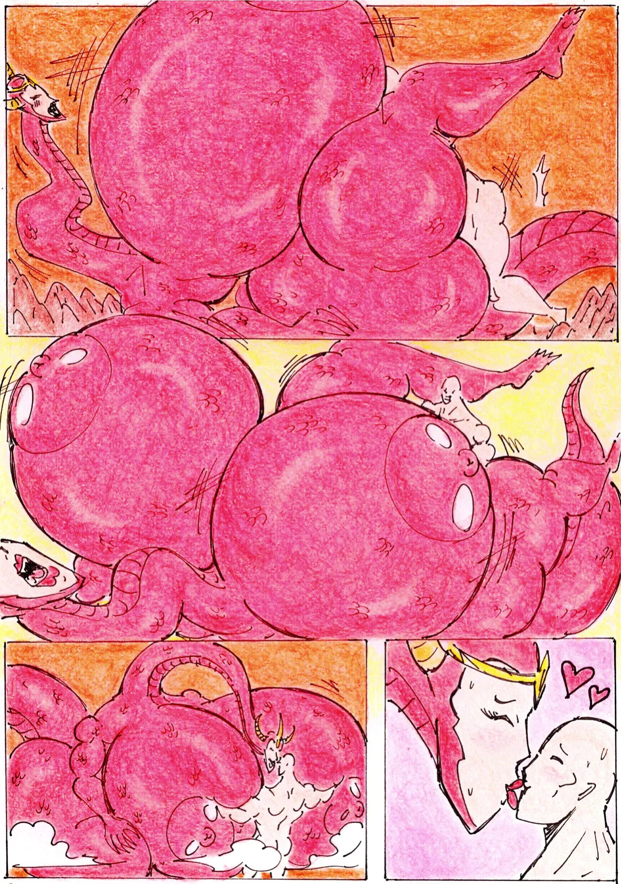 [MUNDOPARAISO9130 ] Lady dragon and her lover.