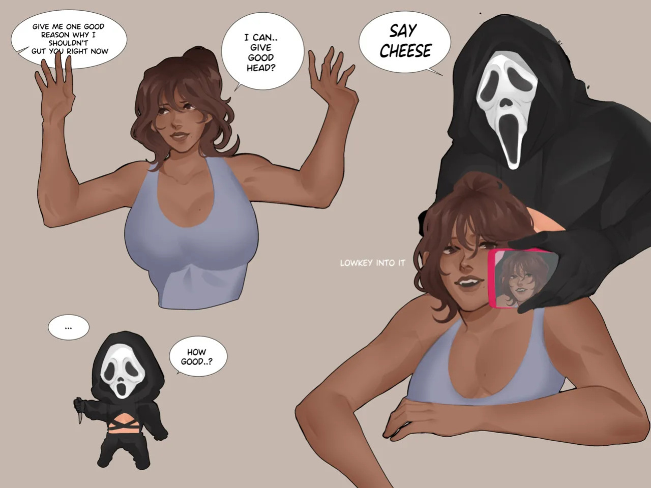 [Lesbeanlatte] Ghostface & Karlie (Scream)
