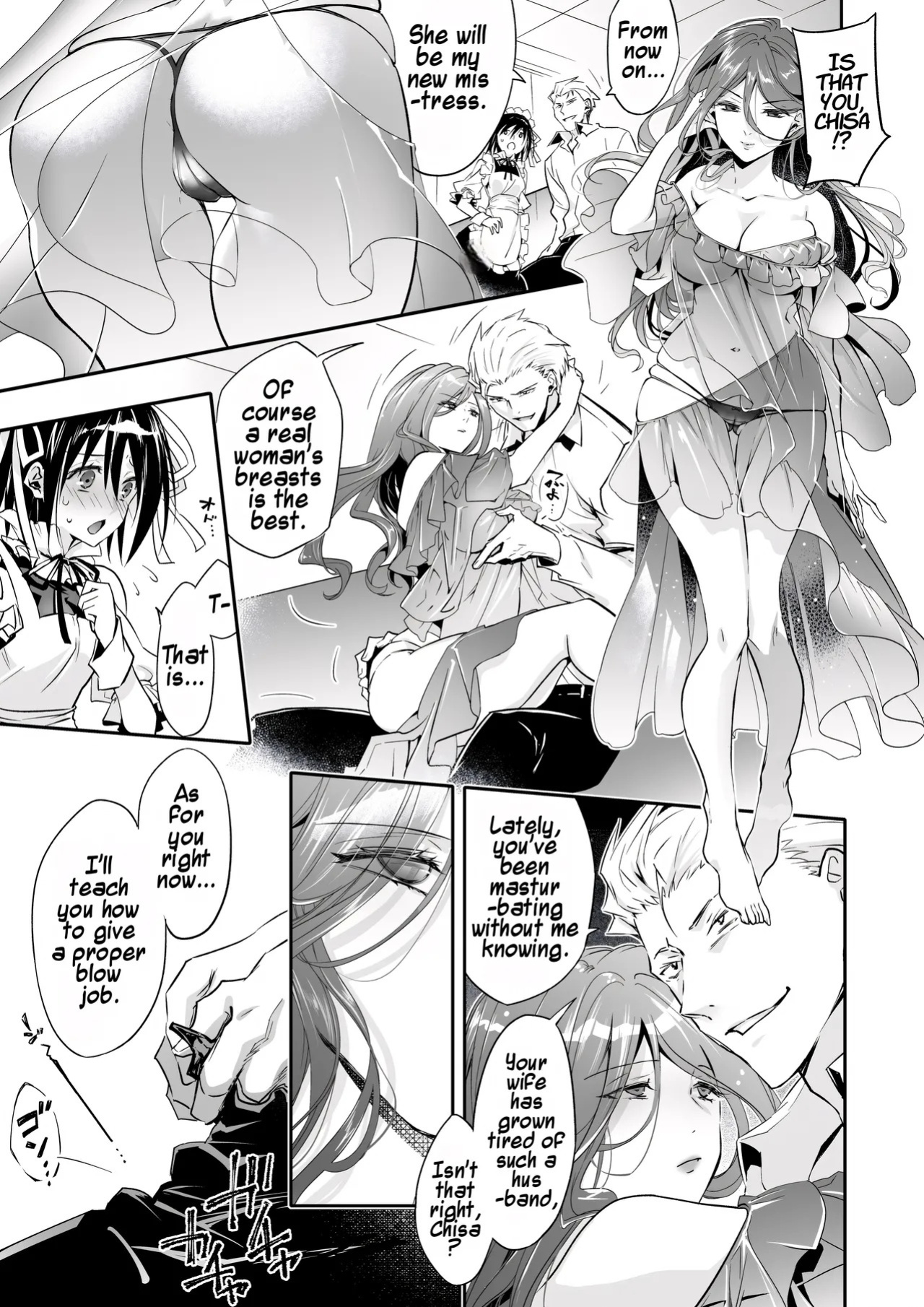 [Chijoku An (Cardinal)] Mesu Ochi no Kashaku ~Tsuma o Netotta Otoko no Seitenka Maid ni Sareta Seinen~ | A Fallen Woman's Remorse ~A Young Man Turned Into a Sex-Changed Maid by the Man Who Stole His Wife~ [English] [Maika]