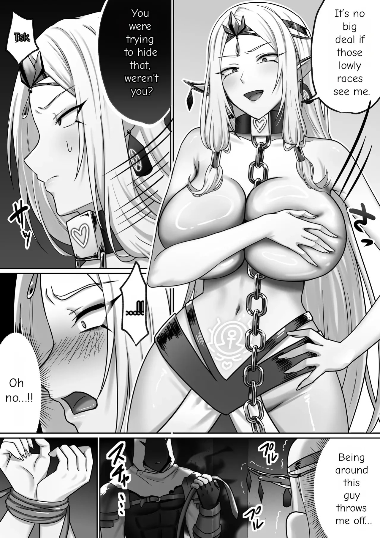 [Poki no Ie (Pochikin, Chinpoki)] "Zettai Osu" Kanzen Seifuku (Kairaku Izon) ~Bakunyuu Elf Joou ga Ochiru made~ | Until the Big-Breasted Elf Queen Falls [English]