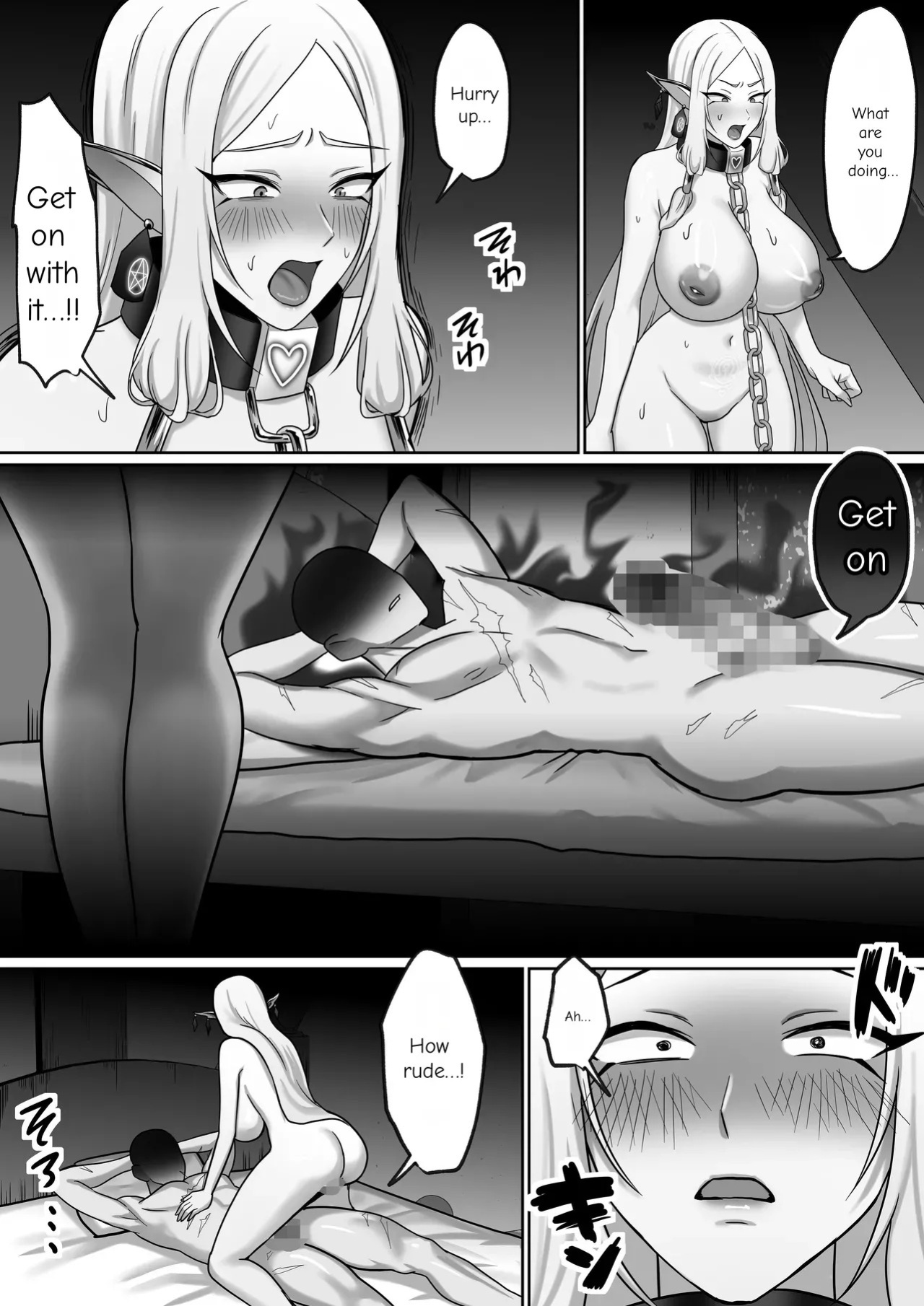 [Poki no Ie (Pochikin, Chinpoki)] "Zettai Osu" Kanzen Seifuku (Kairaku Izon) ~Bakunyuu Elf Joou ga Ochiru made~ | Until the Big-Breasted Elf Queen Falls [English]