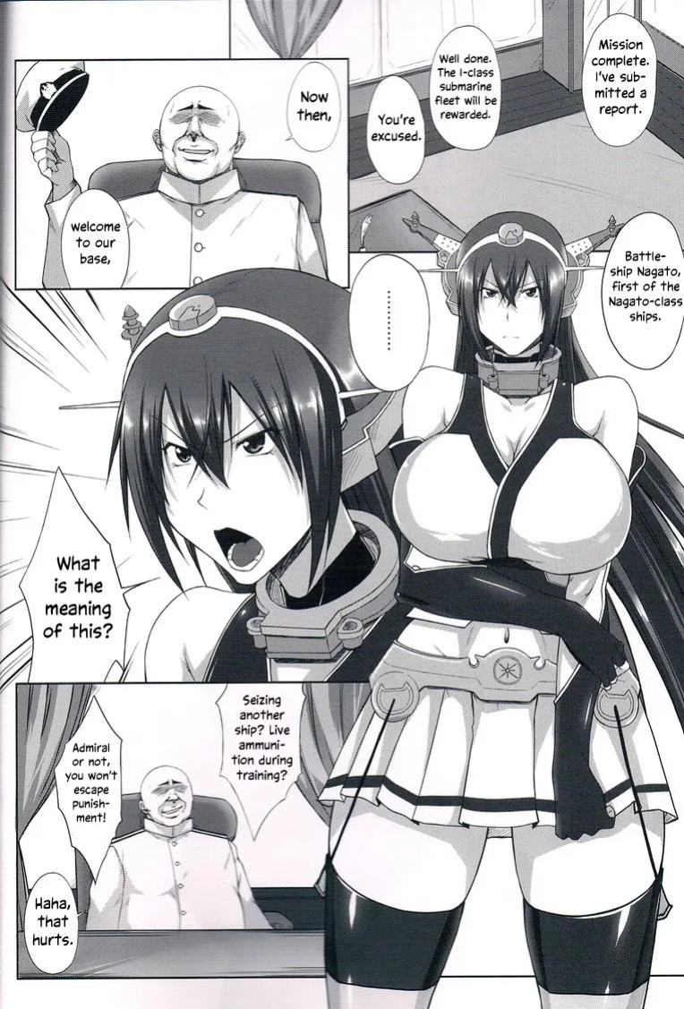 (C85) [Kikuya (Kimura Naoki)] Senkan Nagato Inranka Kaishuu | Battleship Nagato's Naughty Refitting (Kantai Collection) [English] [EHCOVE]
