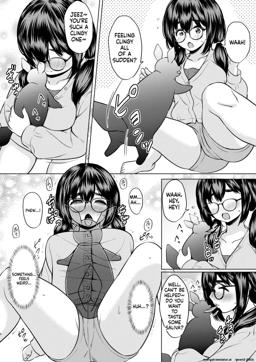[Neko Kan (Nuko Yarou)] Hirotta Shokushu Seibutsu ni Naedoko ni Sareteshimau Kyonyuu Jimi Megane-chan no Hanashi [English] [SCANMTL]