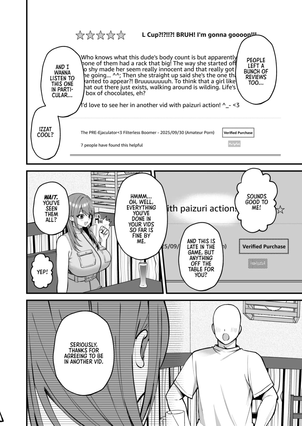 [Ichigo Crown (Yuzuri Ai)] L-Cup Joshidaisei 20cm Chou Dekachin de Doujin AV Debut ~Paizuri Hole de Asobo Hen~ | An L-Cup College Chick's Porn Escapade with a Behemoth - Paizuri Time [English] [Digital]