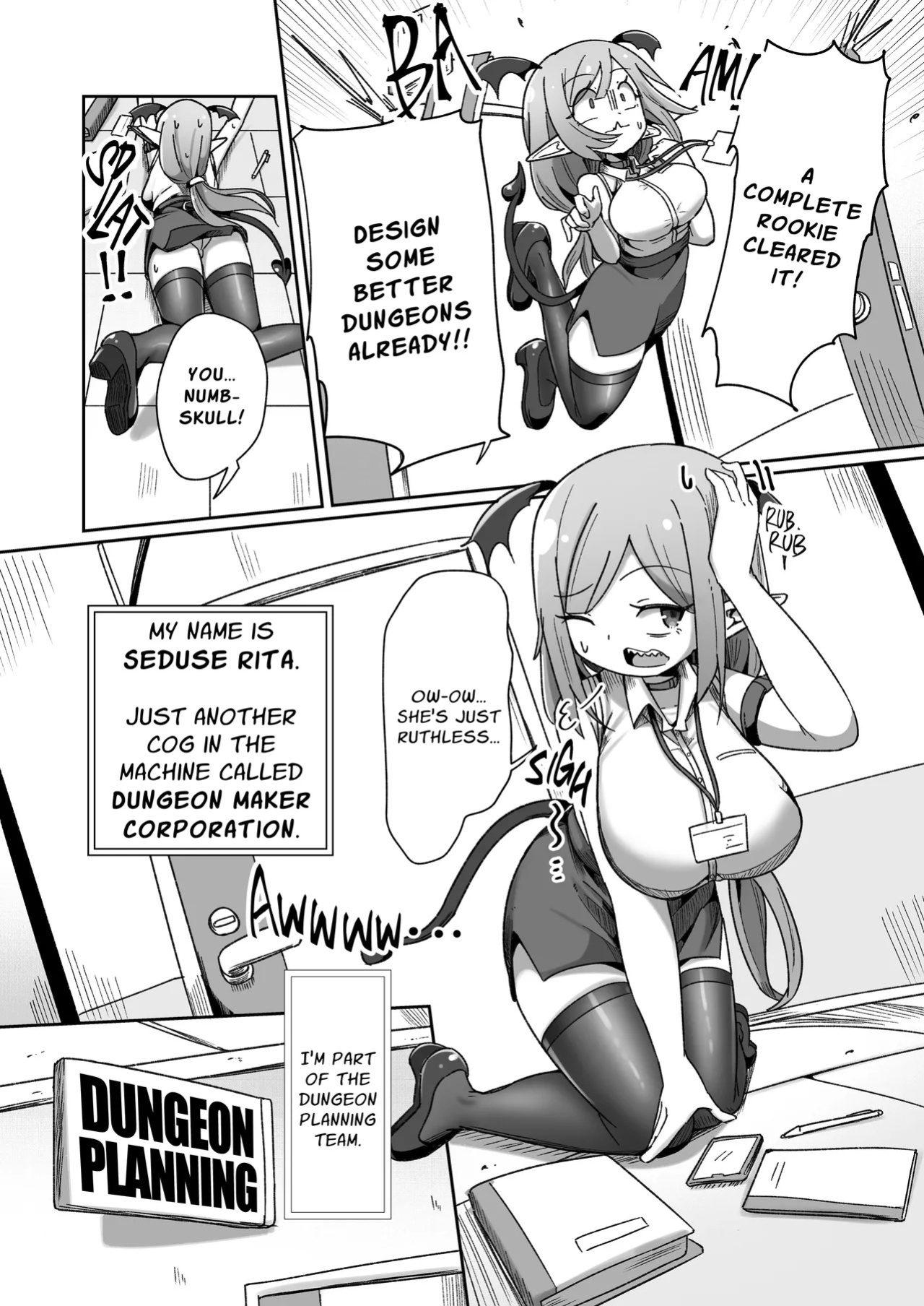 [Echie Kokufuku Aka (Monota)] Kaisha no Kane de Tsukutta Ero Dungeon de Soudai na Onani o Suru Monster Shain-chan | Embezzlement, Ho: Wagie Monster-chan Builds Her Very Own Goon Cave Dungeon [English] [grimalkin]