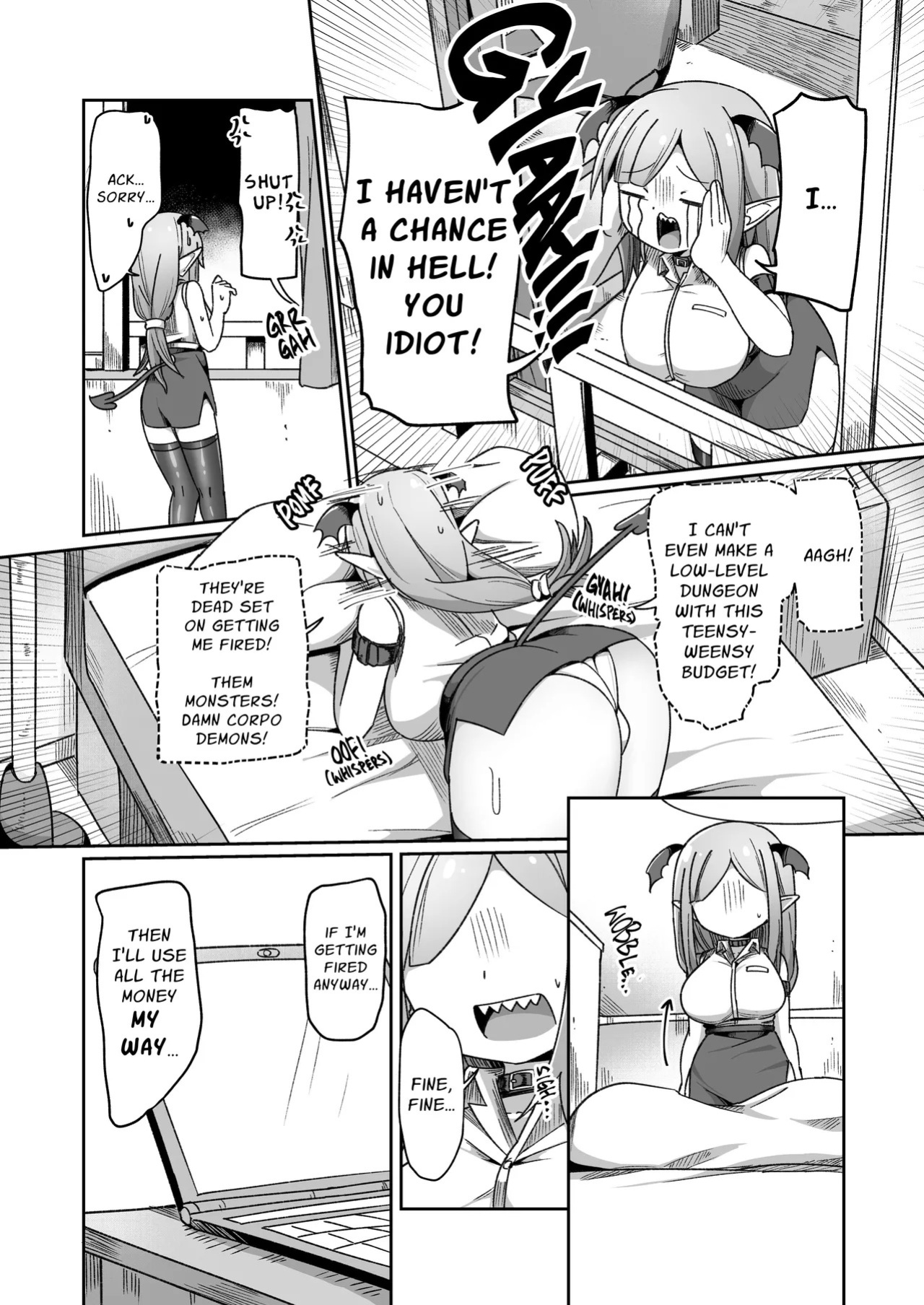 [Echie Kokufuku Aka (Monota)] Kaisha no Kane de Tsukutta Ero Dungeon de Soudai na Onani o Suru Monster Shain-chan | Embezzlement, Ho: Wagie Monster-chan Builds Her Very Own Goon Cave Dungeon [English] [grimalkin]