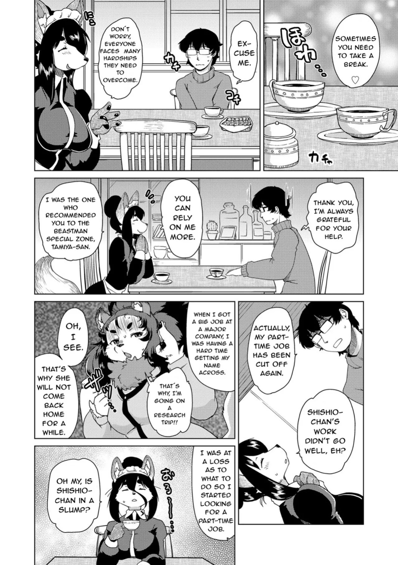 [Setouchi Kurage] Juujin Apart Tokoharusou e Youkoso! | Welcome to the Tokoharu Beastfolk Apartment! (Ch. 4) [English] [Decensored] [Horny-_-TnT]