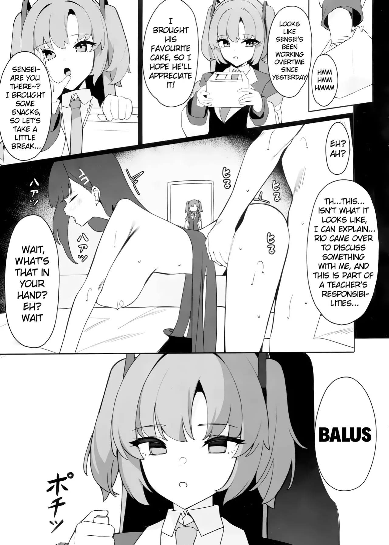 (C104) [Happy Mayonnaise (Asla)] Rio Kaichou no Shazai Sex | President Rio's Apology Sex (Blue Archive) [English]