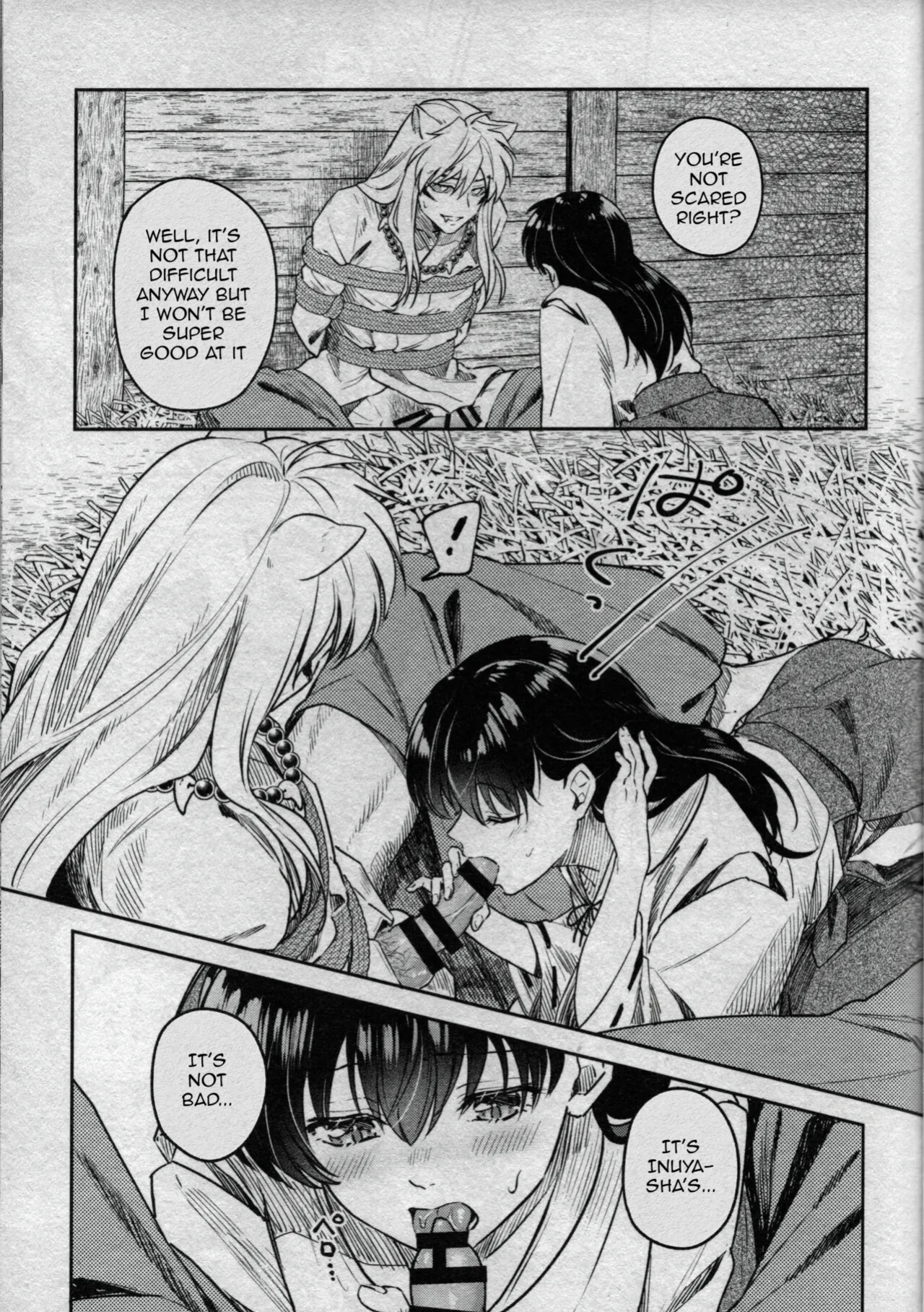 (SARK16) [Wanwano (Motobi)] Sengoku Makurazoushi Inu Kago Kinbaku Hen | Feudal Erotic Book Inukago Bondage Chapter (Inuyasha) [English]