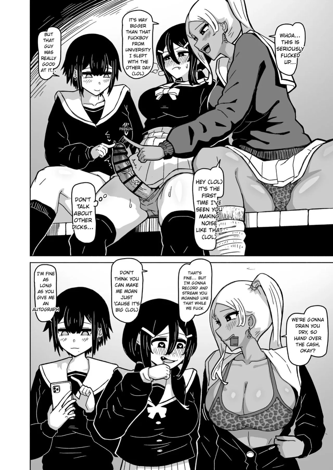 [Late-Night Episode] A Futanari Introvert Who Eventually Sets Up a Sex Room and Has Wild Sex with the Class Gals