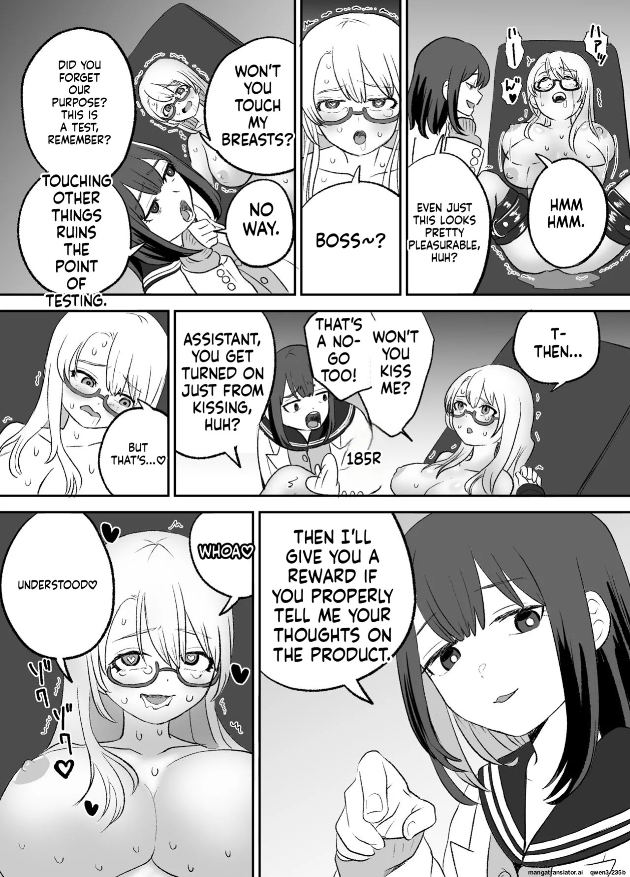 [Eichi Kenkyuujo (Blank)] Omocha Kaihatsubu Joshu-chan no Sanzan na Nichijou [English] [SCANMTL]