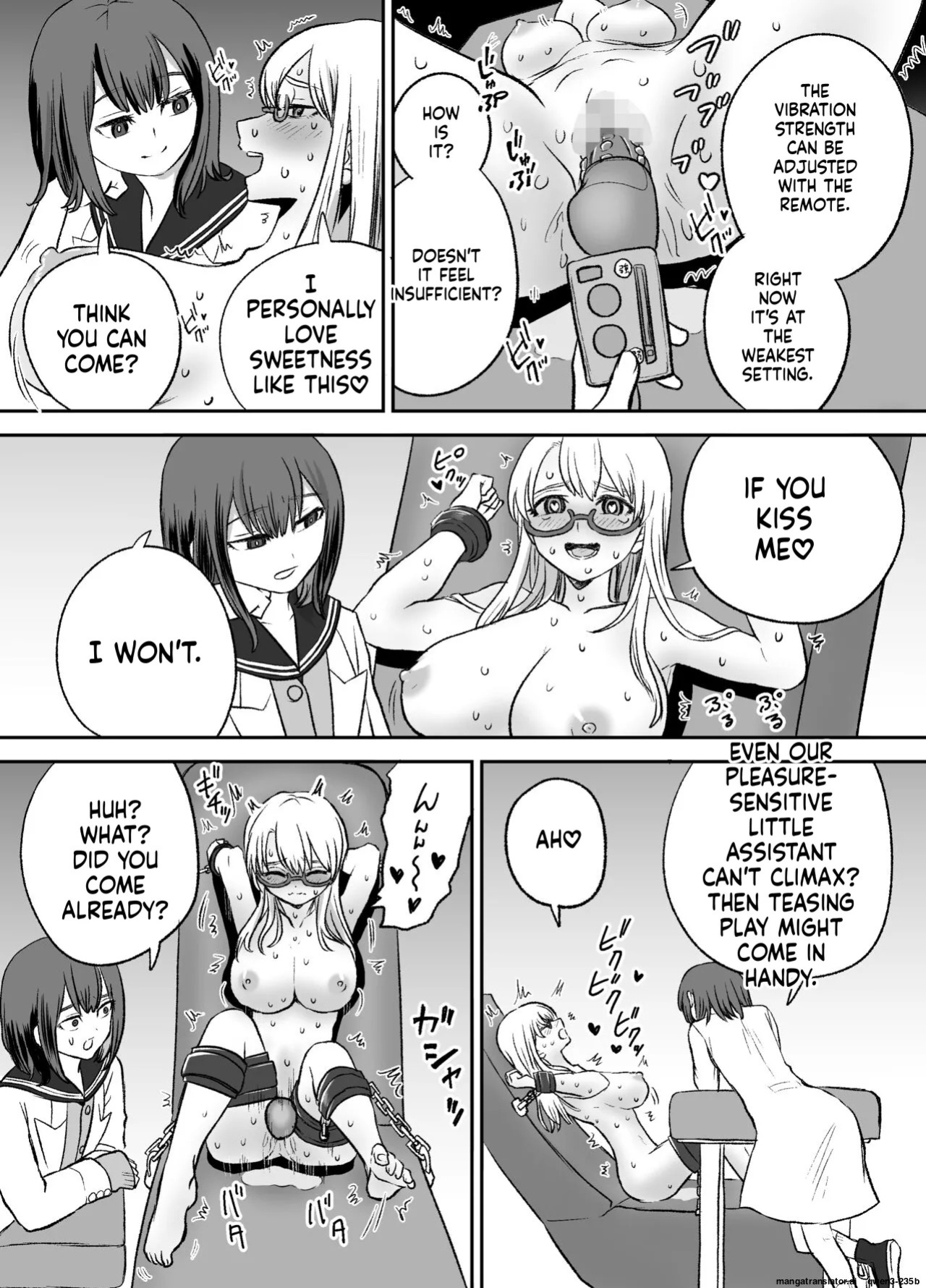 [Eichi Kenkyuujo (Blank)] Omocha Kaihatsubu Joshu-chan no Sanzan na Nichijou [English] [SCANMTL]
