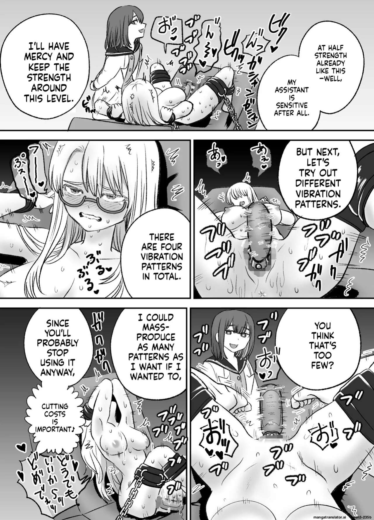 [Eichi Kenkyuujo (Blank)] Omocha Kaihatsubu Joshu-chan no Sanzan na Nichijou [English] [SCANMTL]