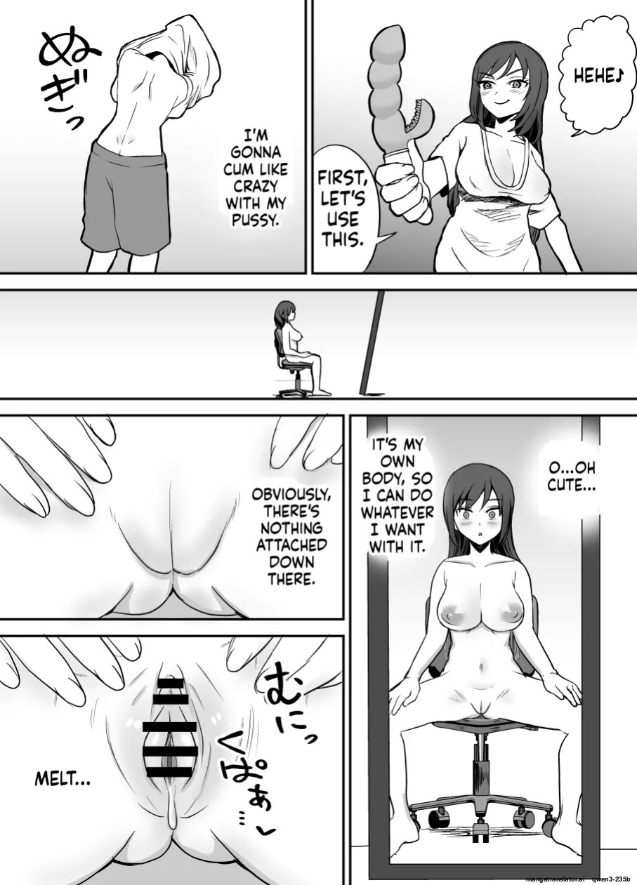 [Eichi Kenkyuujo (Blank)] Karui Kimochi de TS Kusuri ni Te o Dashita Otoko ga Mi mo Kokoro mo Mesu Ochi Suru Made (1) Onanie Hen [English] [SCANMTL]