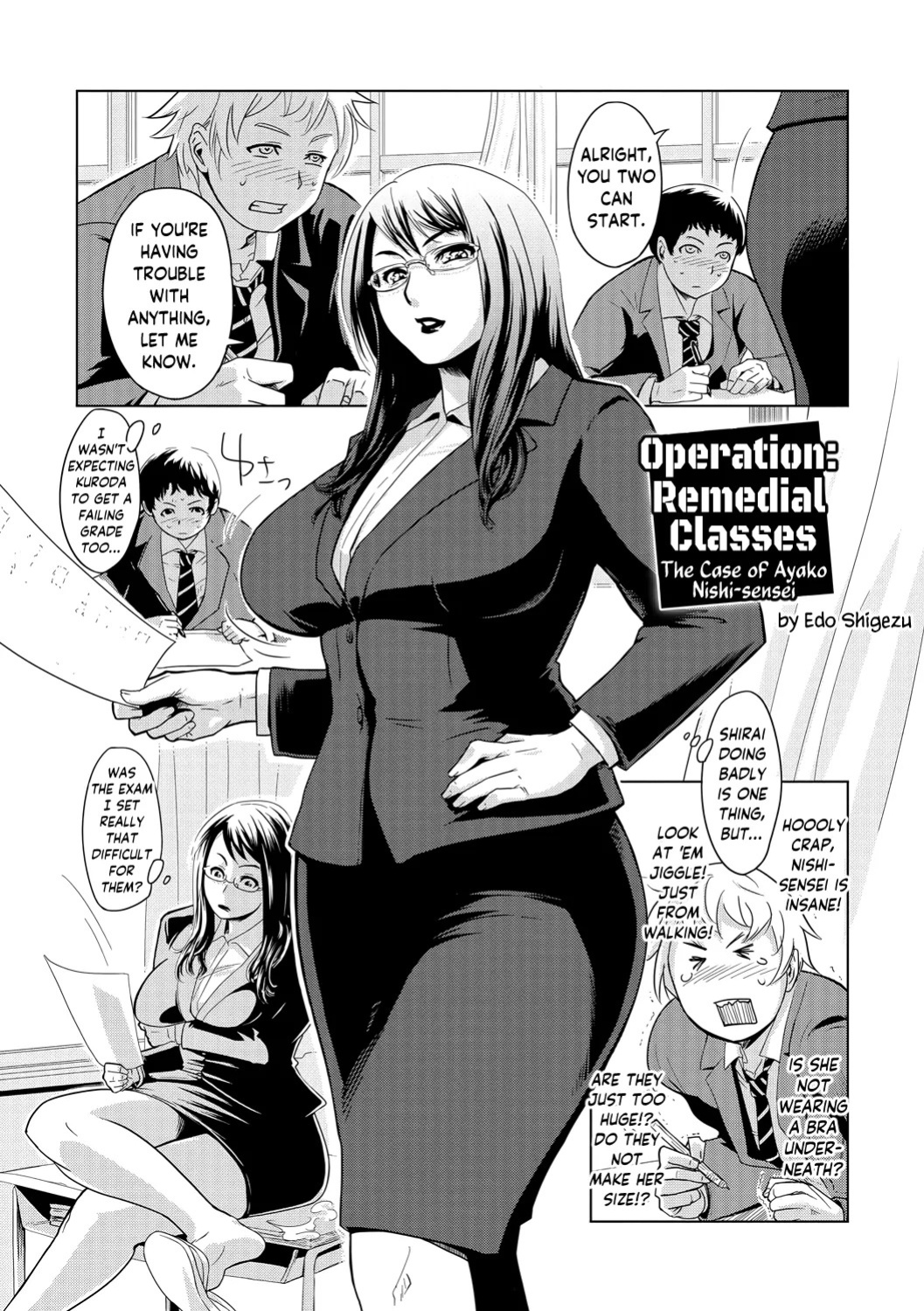 [Edo Shigezu] Hoshuu Senryaku ~Nishi Ayako-sensei no Baai~ | Operation: Remedial Classes ~The Case of Ayako Nishi-sensei~ (Netorare Marking) [English] [skibidibenki] [Digital]