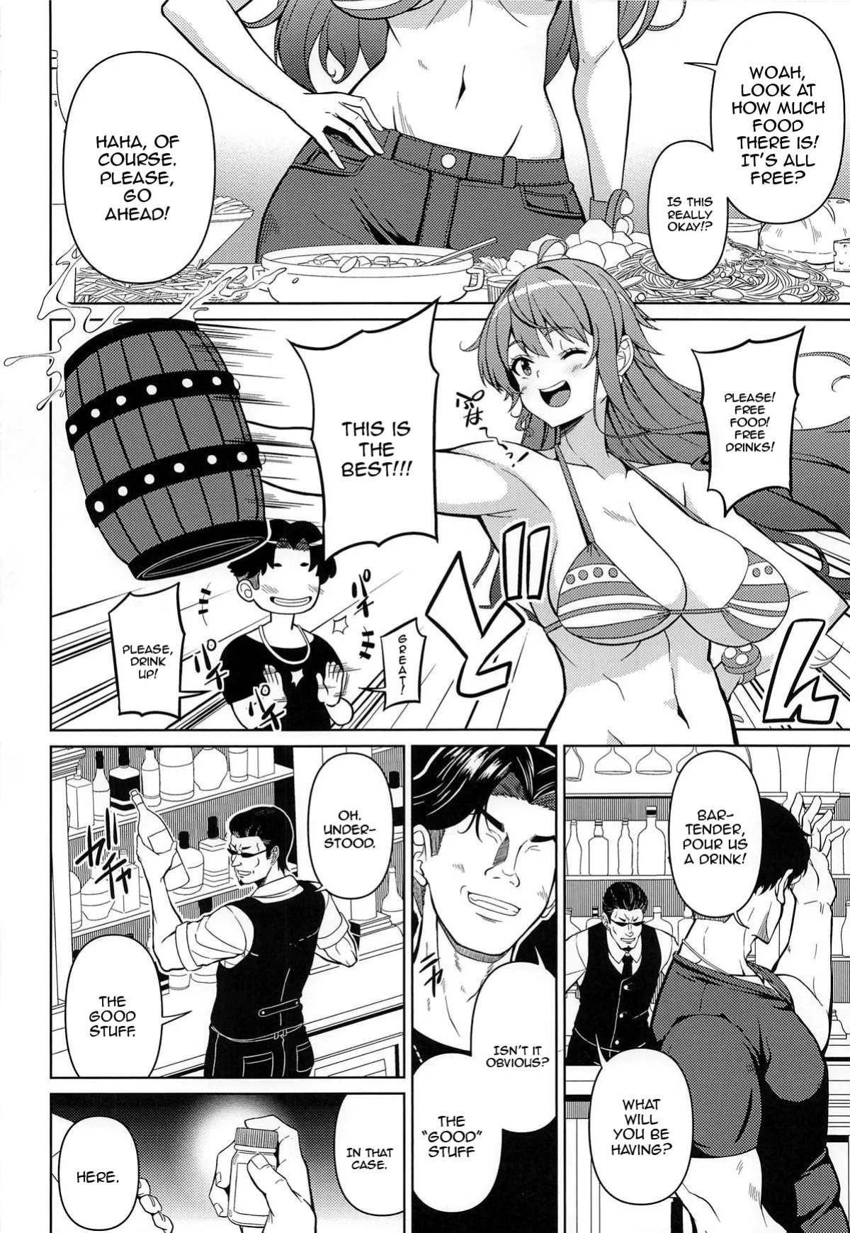 [BRAVE HEART petit] Kaizoku Kyounyuu - Utage | The Big Breasted Pirate and The Feast (One Piece) [English] {Doujins.com}